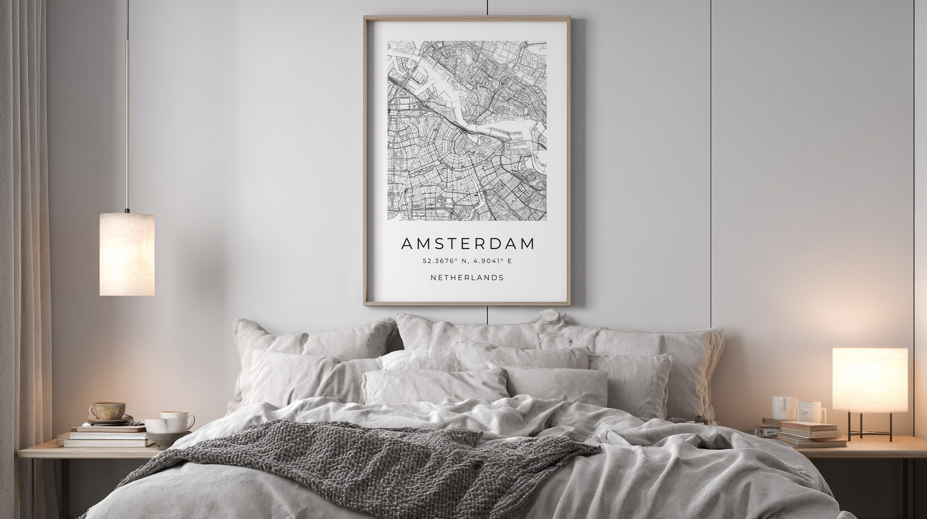 Amsterdam Minimalist City Map