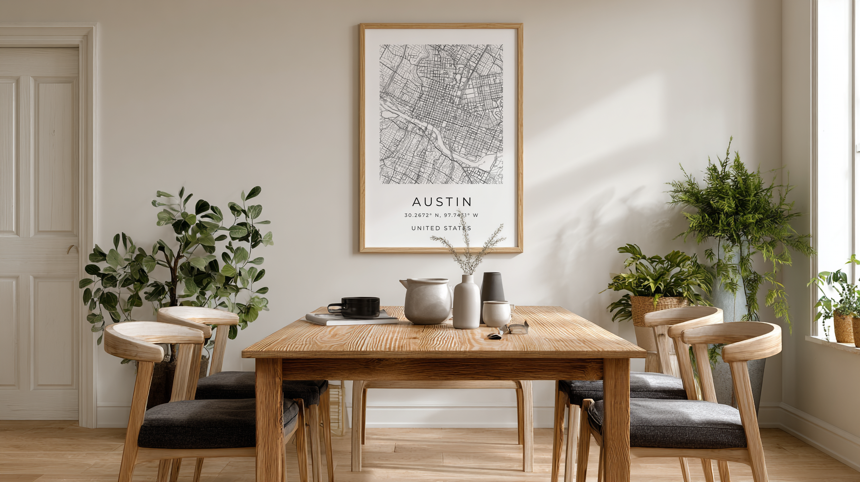 Austin Minimalist City Map