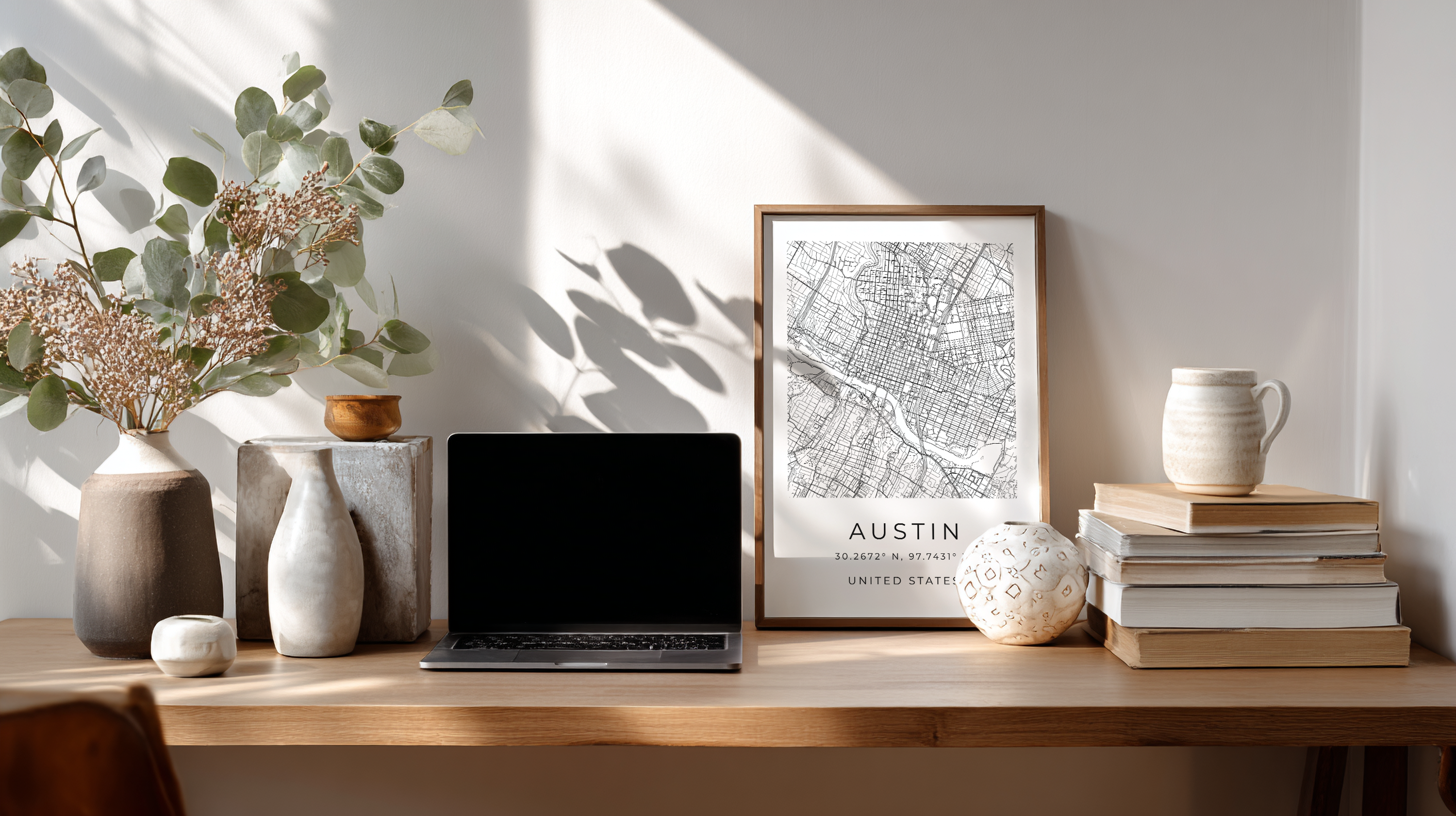 Austin Minimalist City Map