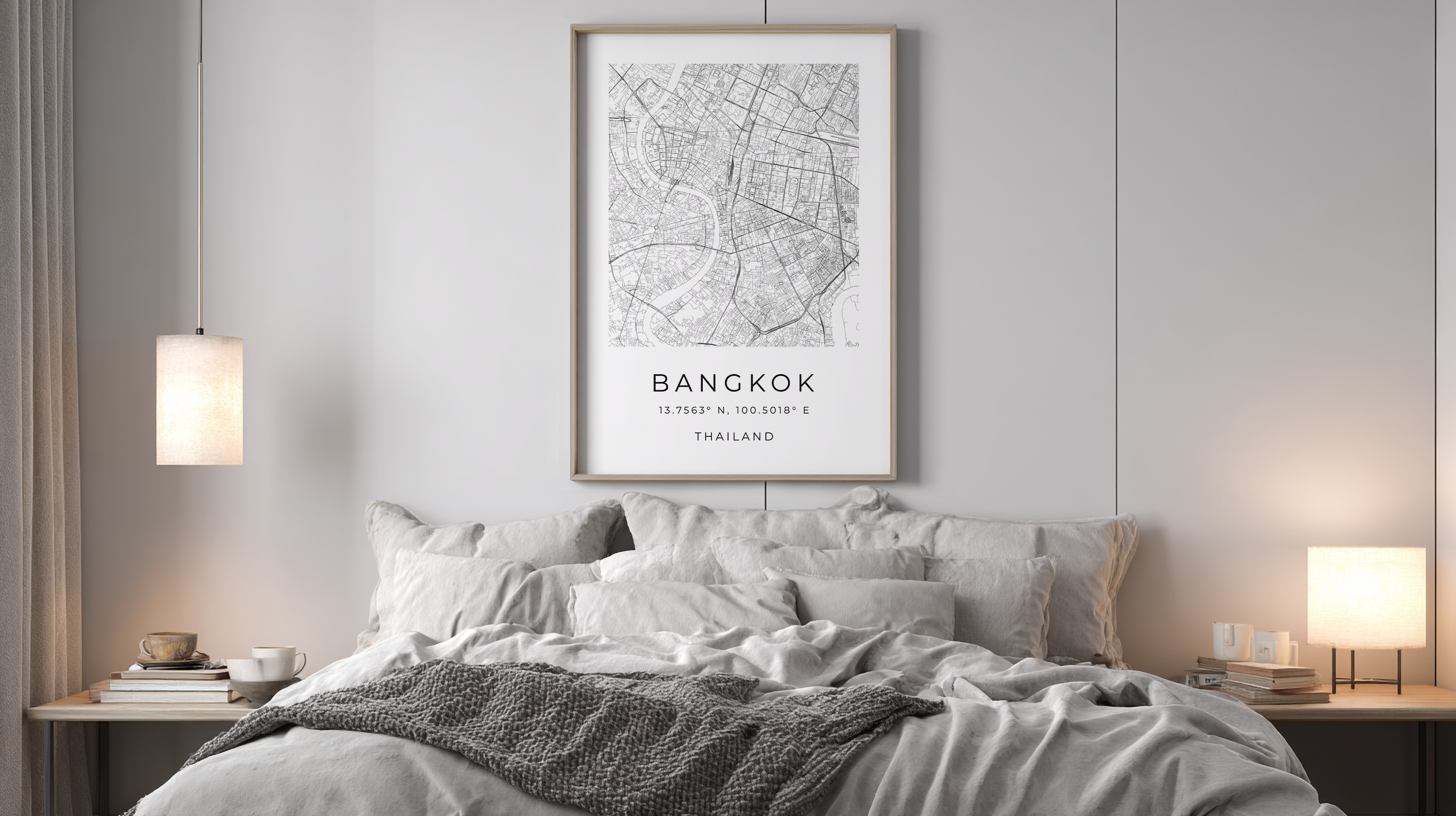 Bangkok Minimalist City Map
