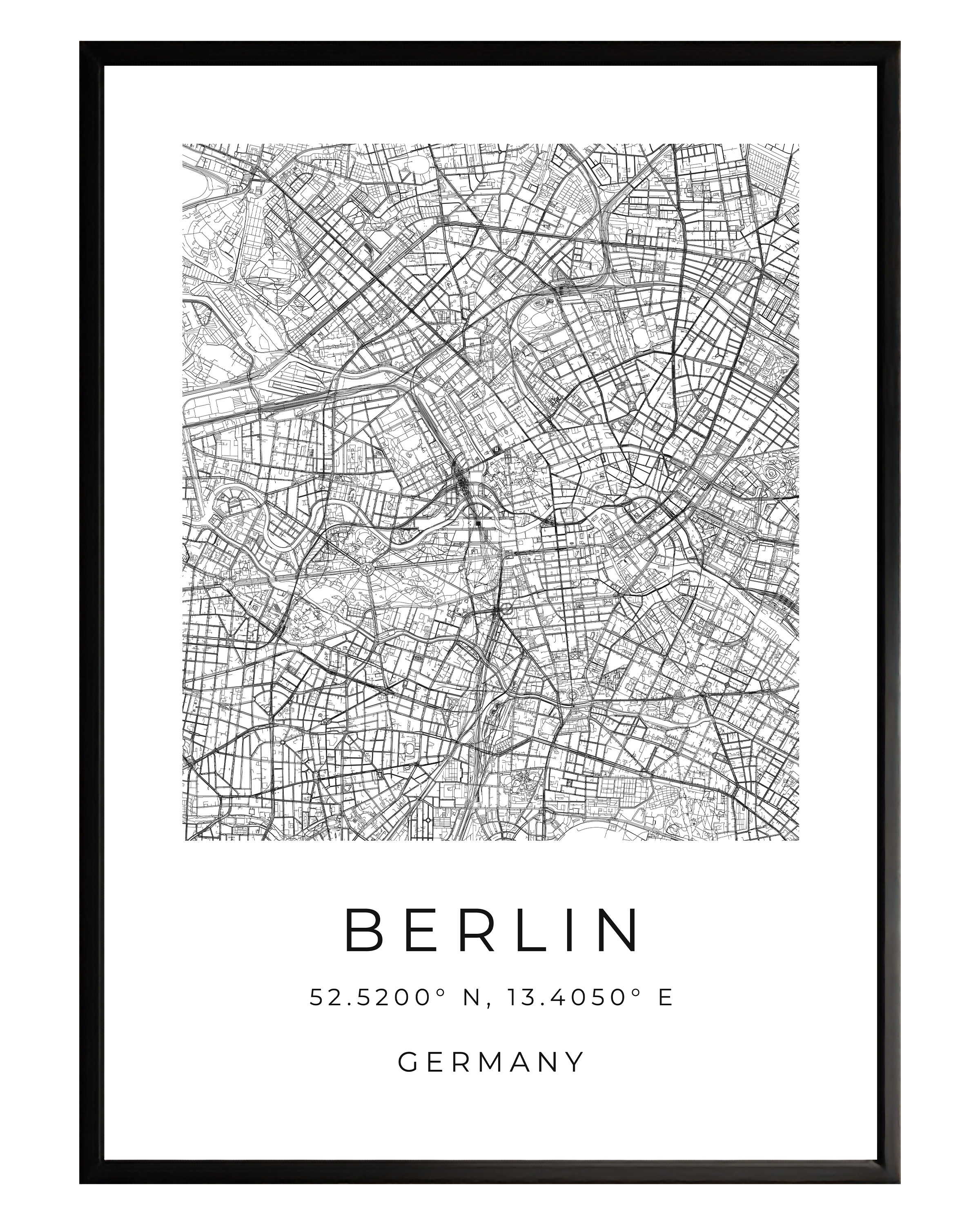 Berlin Minimalist City Map