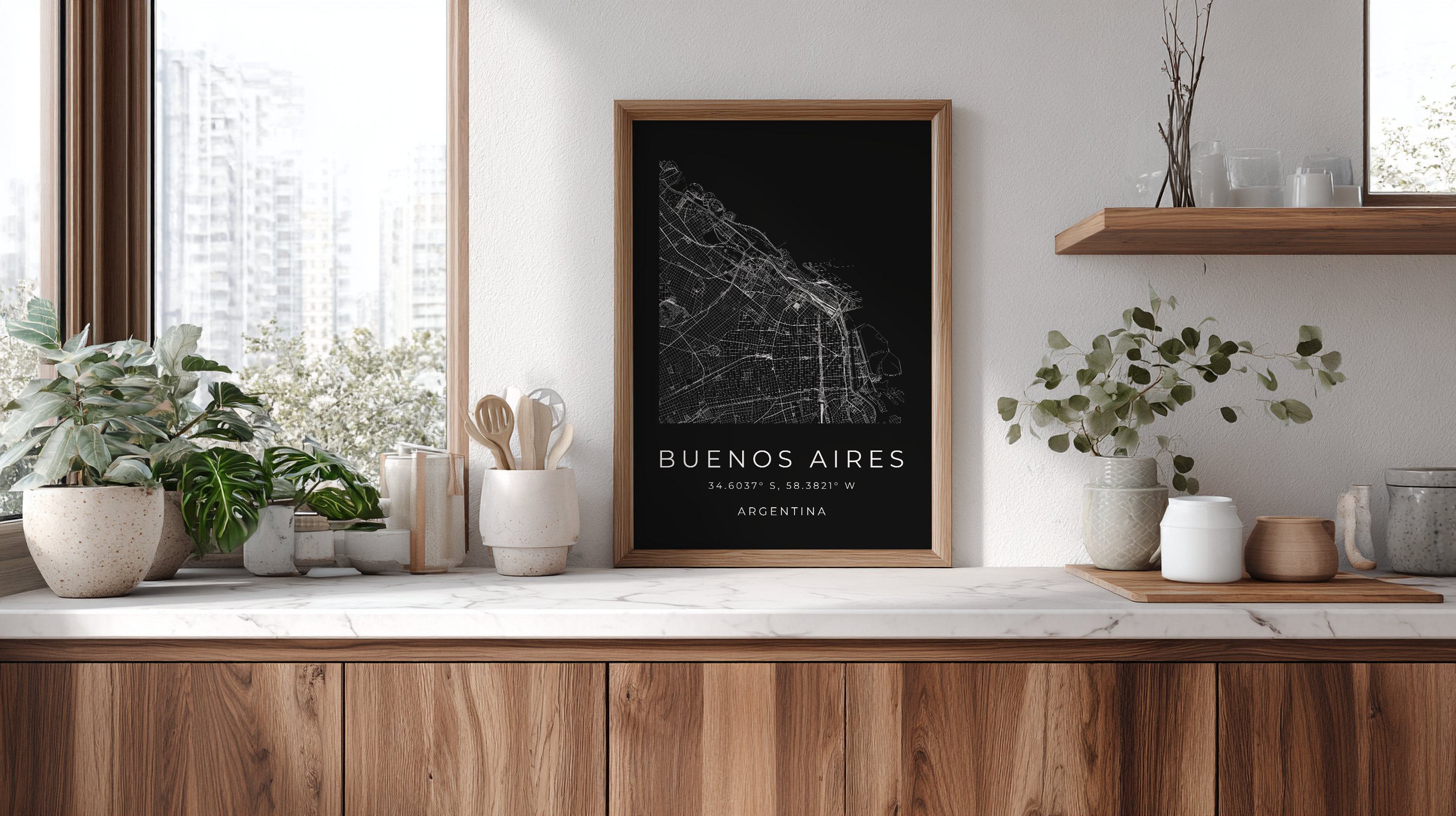 Buenos Aires Minimalist City Map