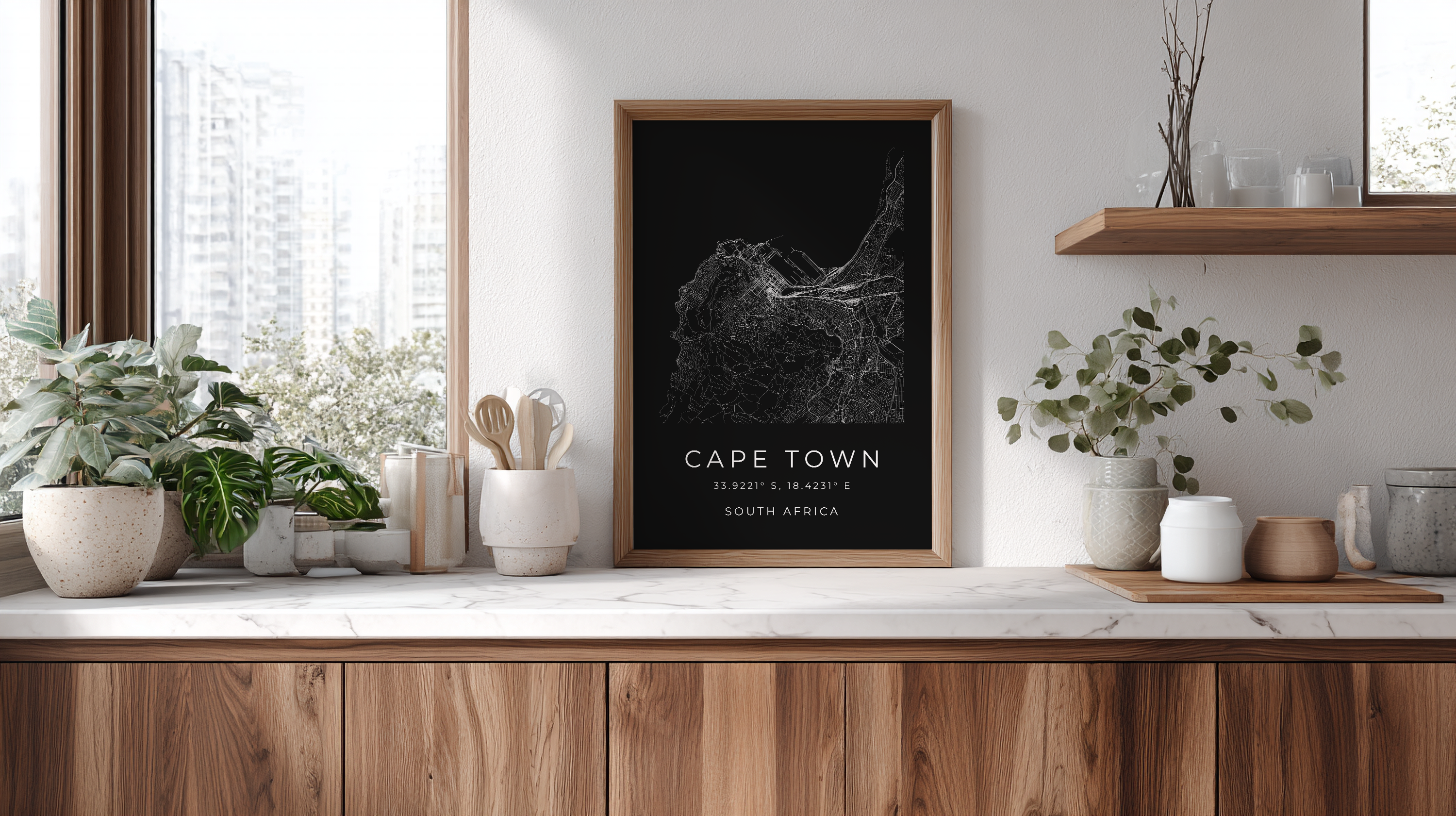 Cape Town Minimalist City Map