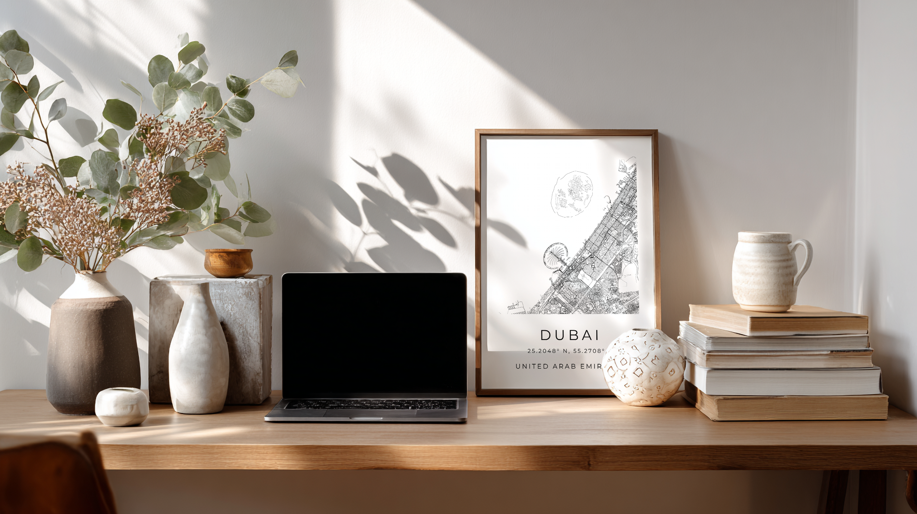 Dubai Minimalist City Map