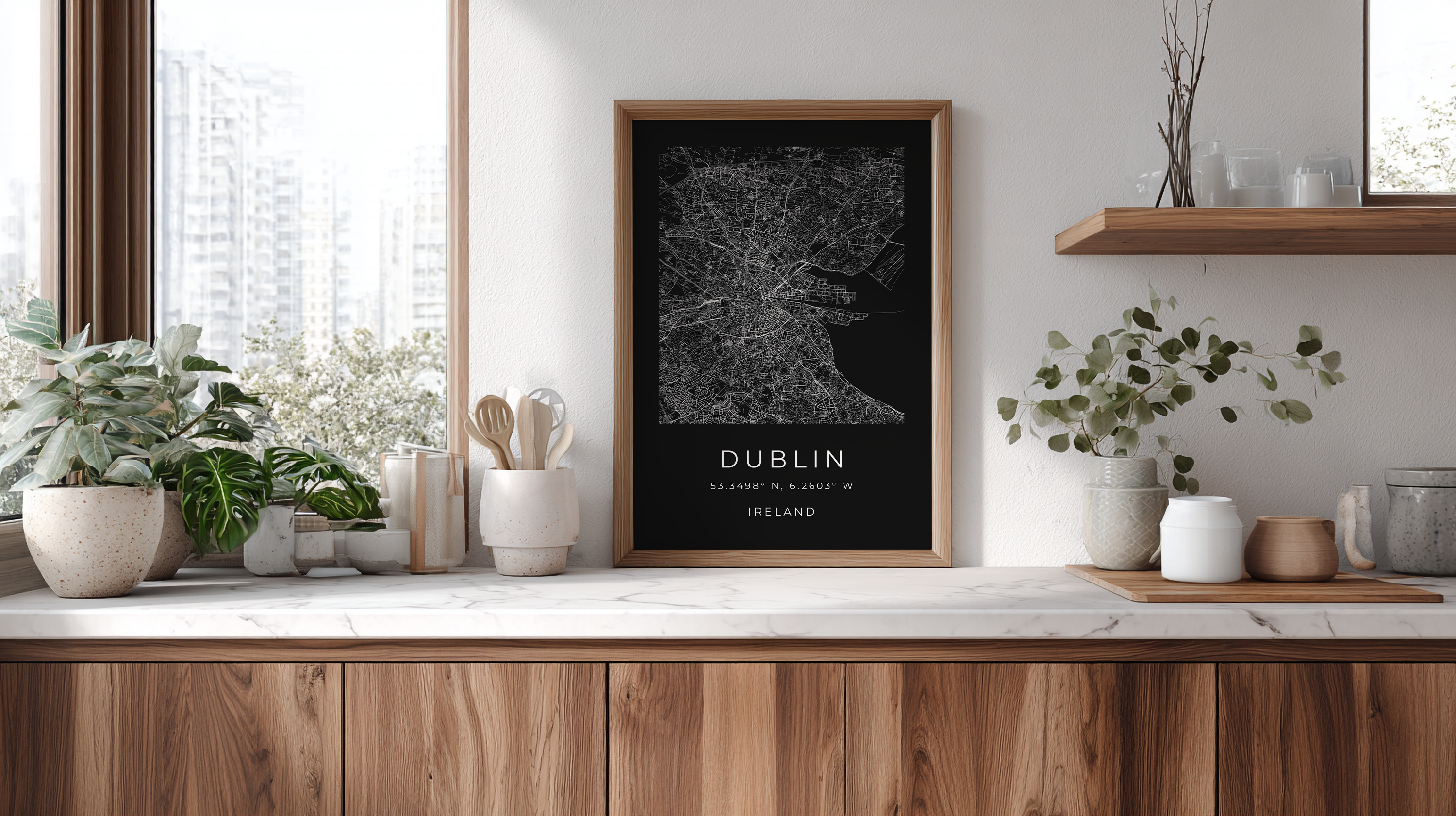 Dublin Minimalist City Map
