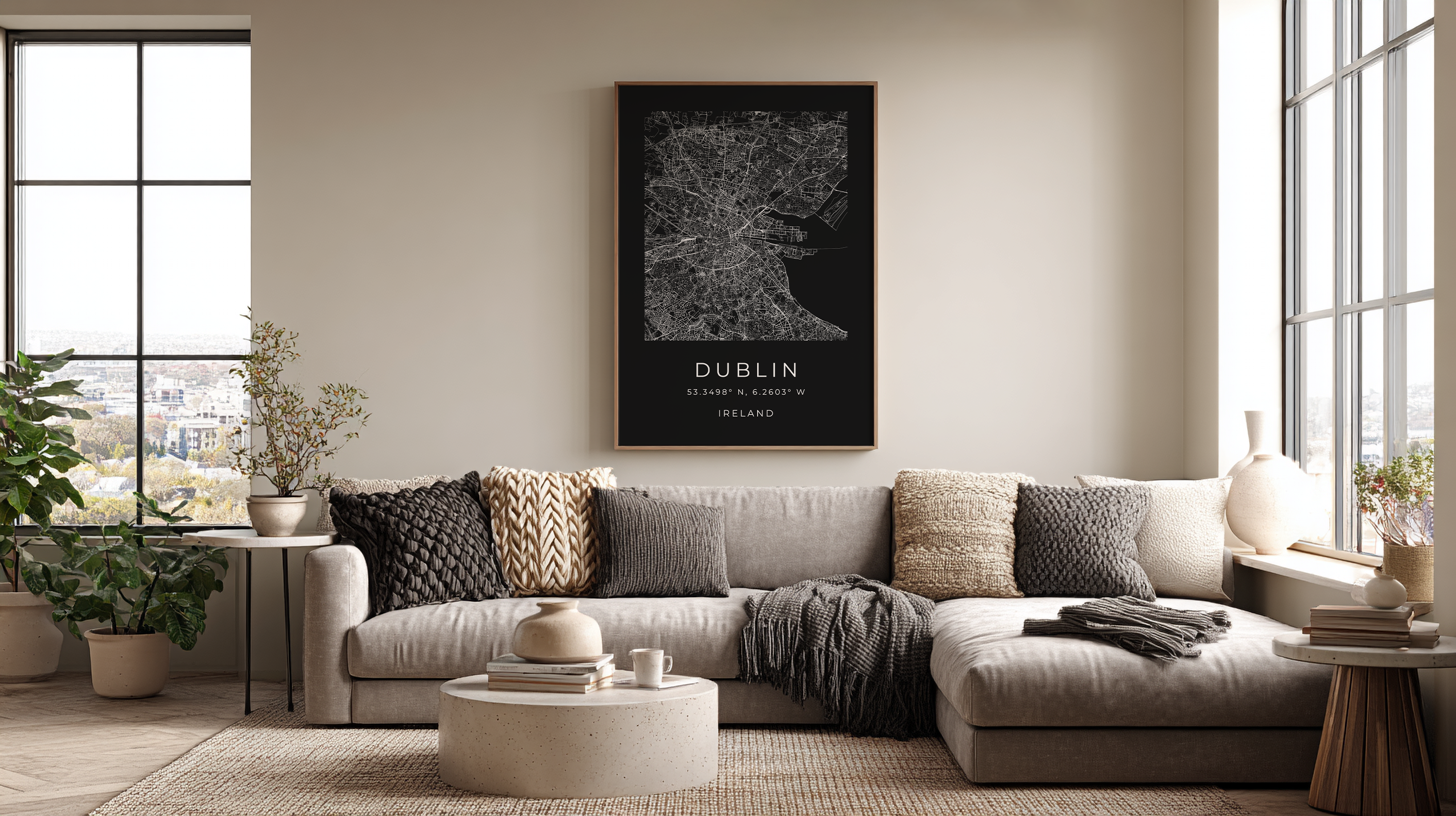 Dublin Minimalist City Map
