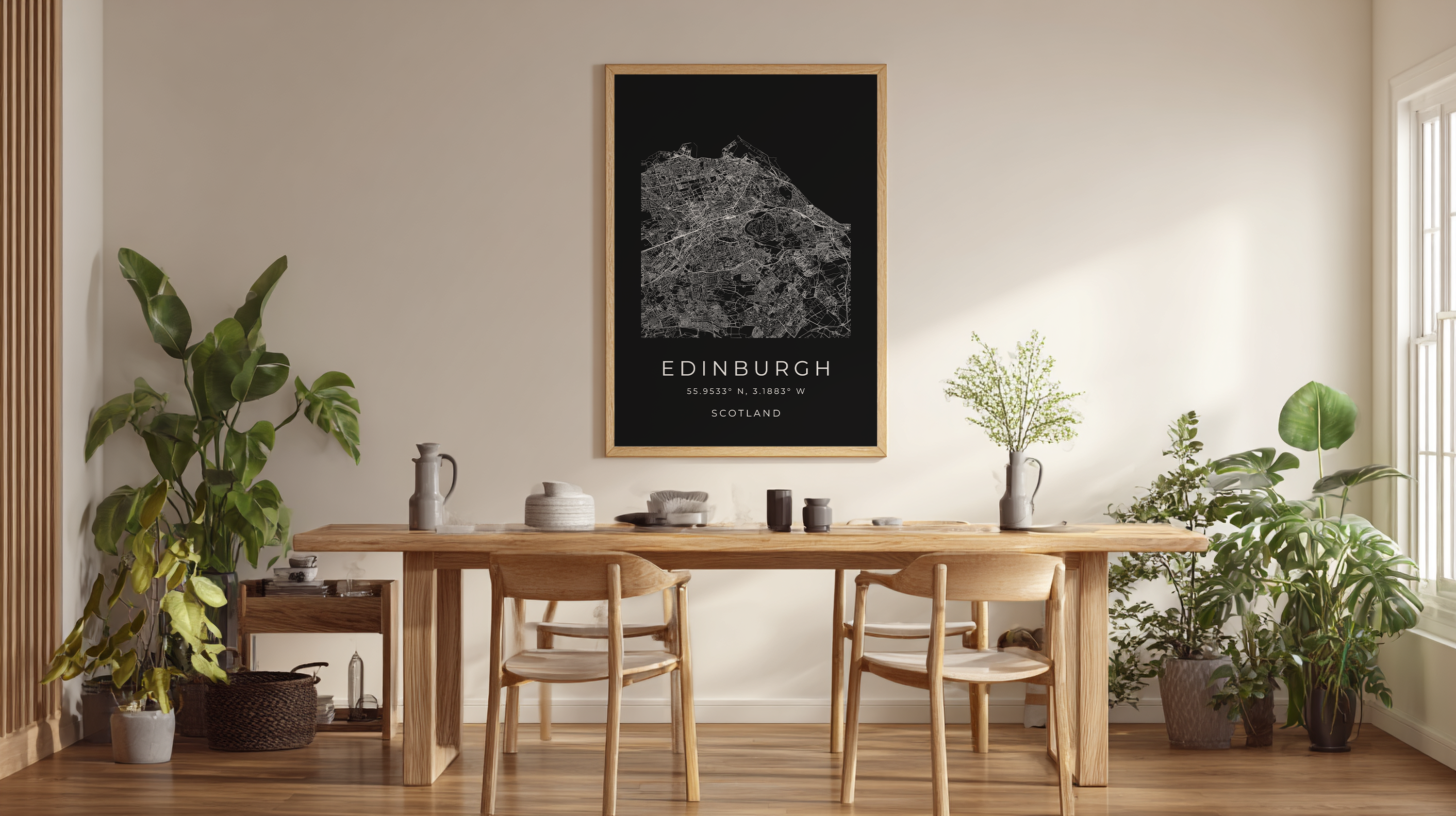 Edinburgh Minimalist City Map