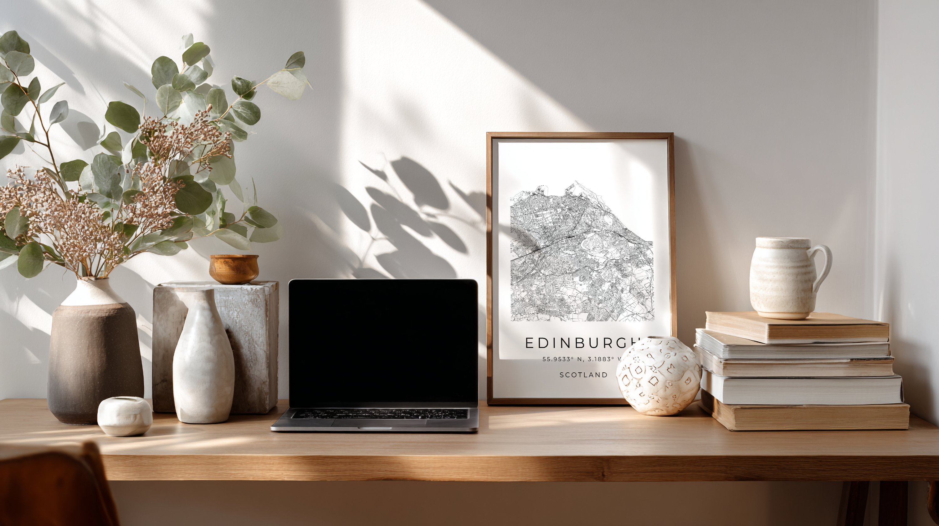 Edinburgh Minimalist City Map