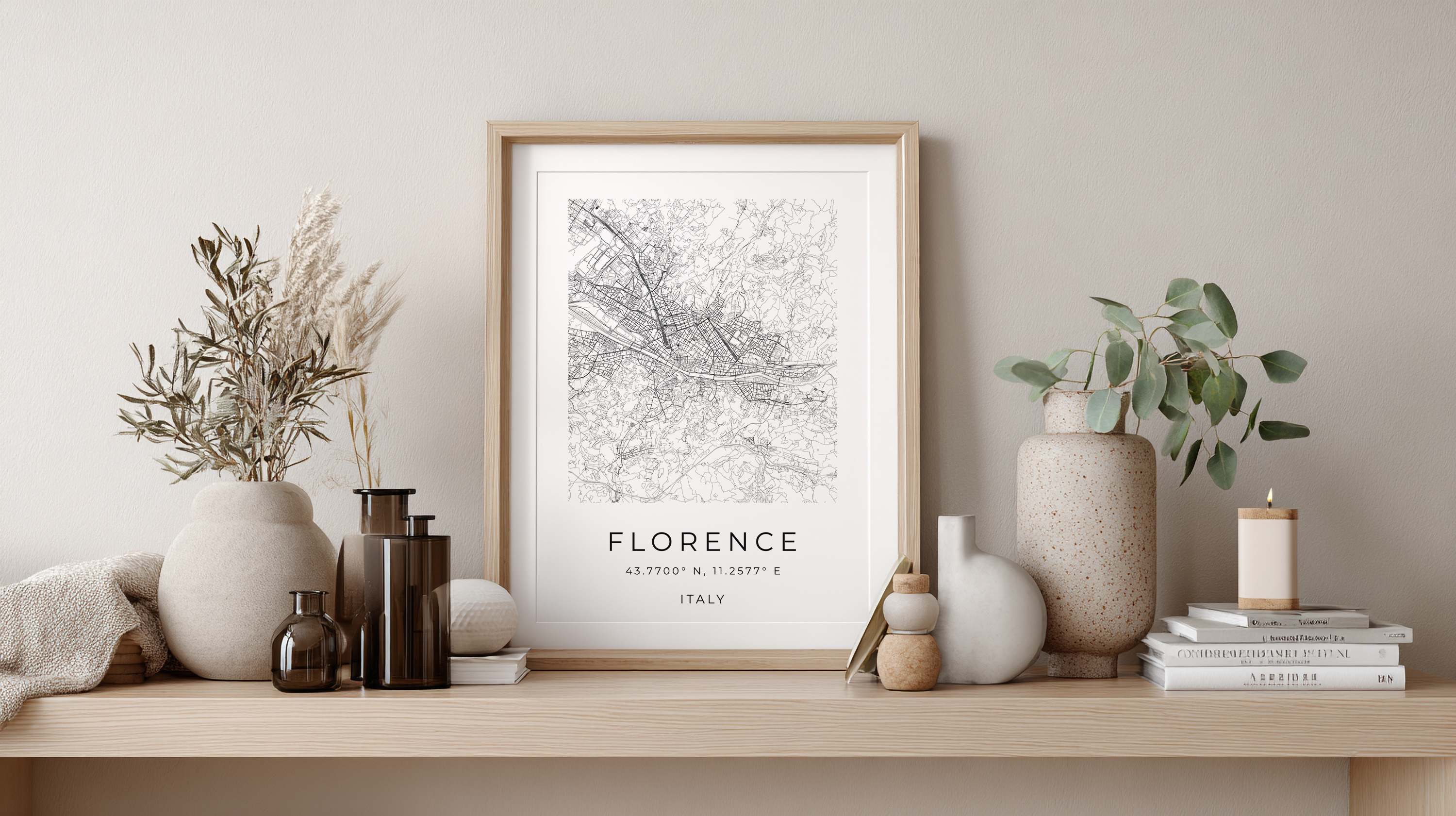 Florence Minimalist City Map