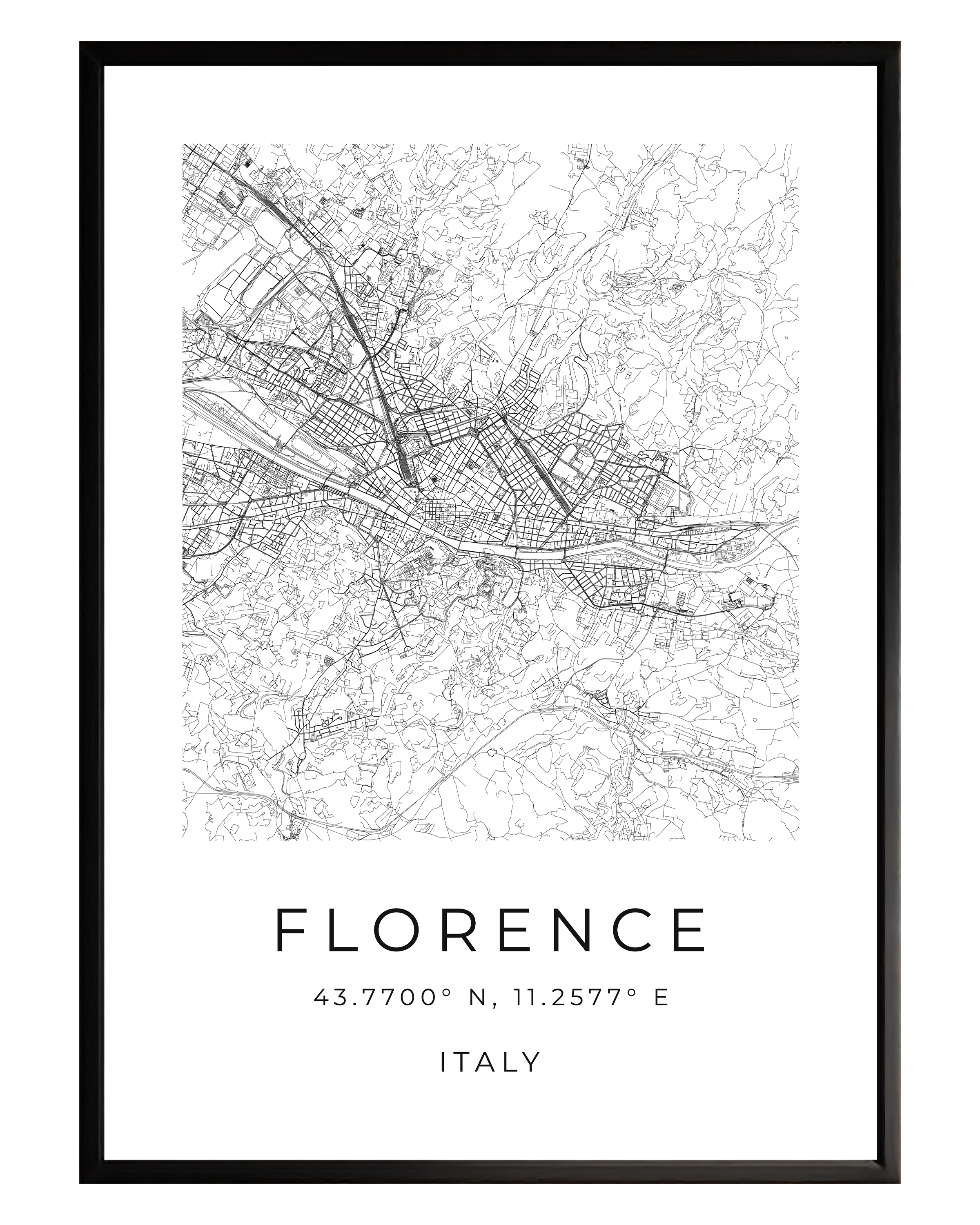 Florence Minimalist City Map