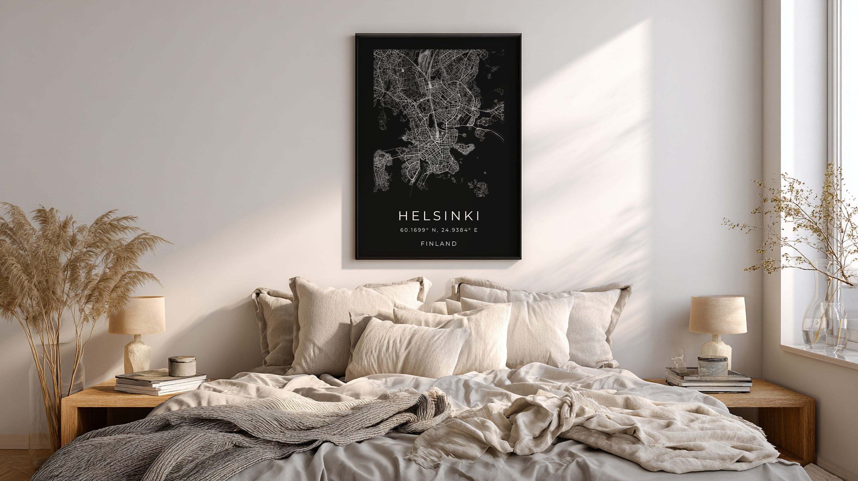 Helsinki Minimalist City Map