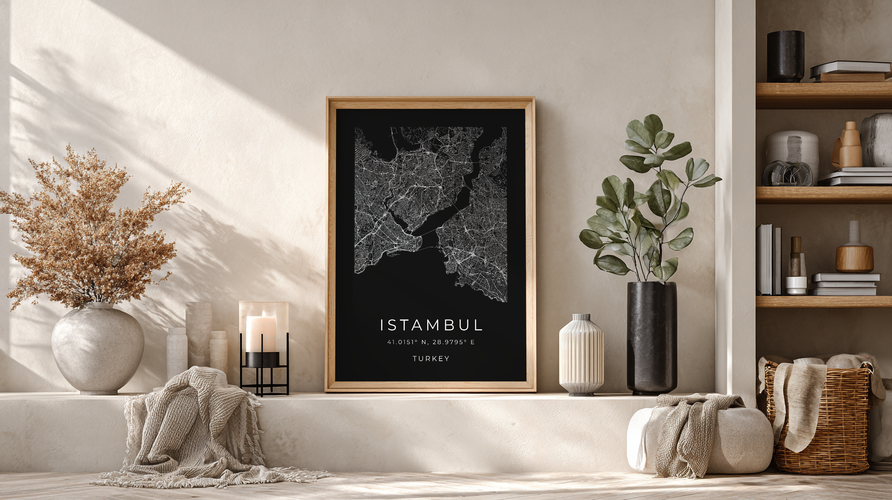 Istambul Minimalist City Map