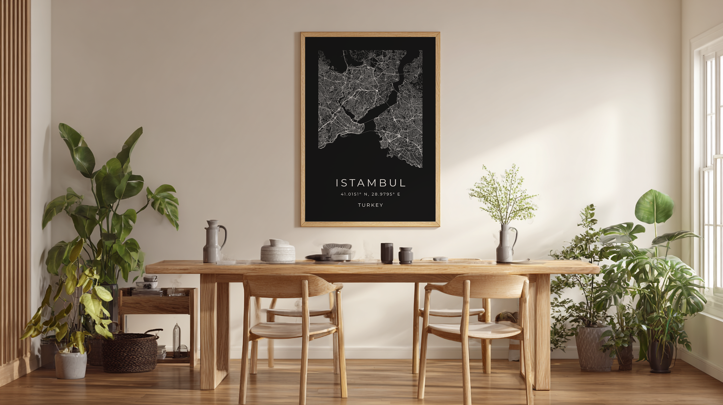 Istambul Minimalist City Map
