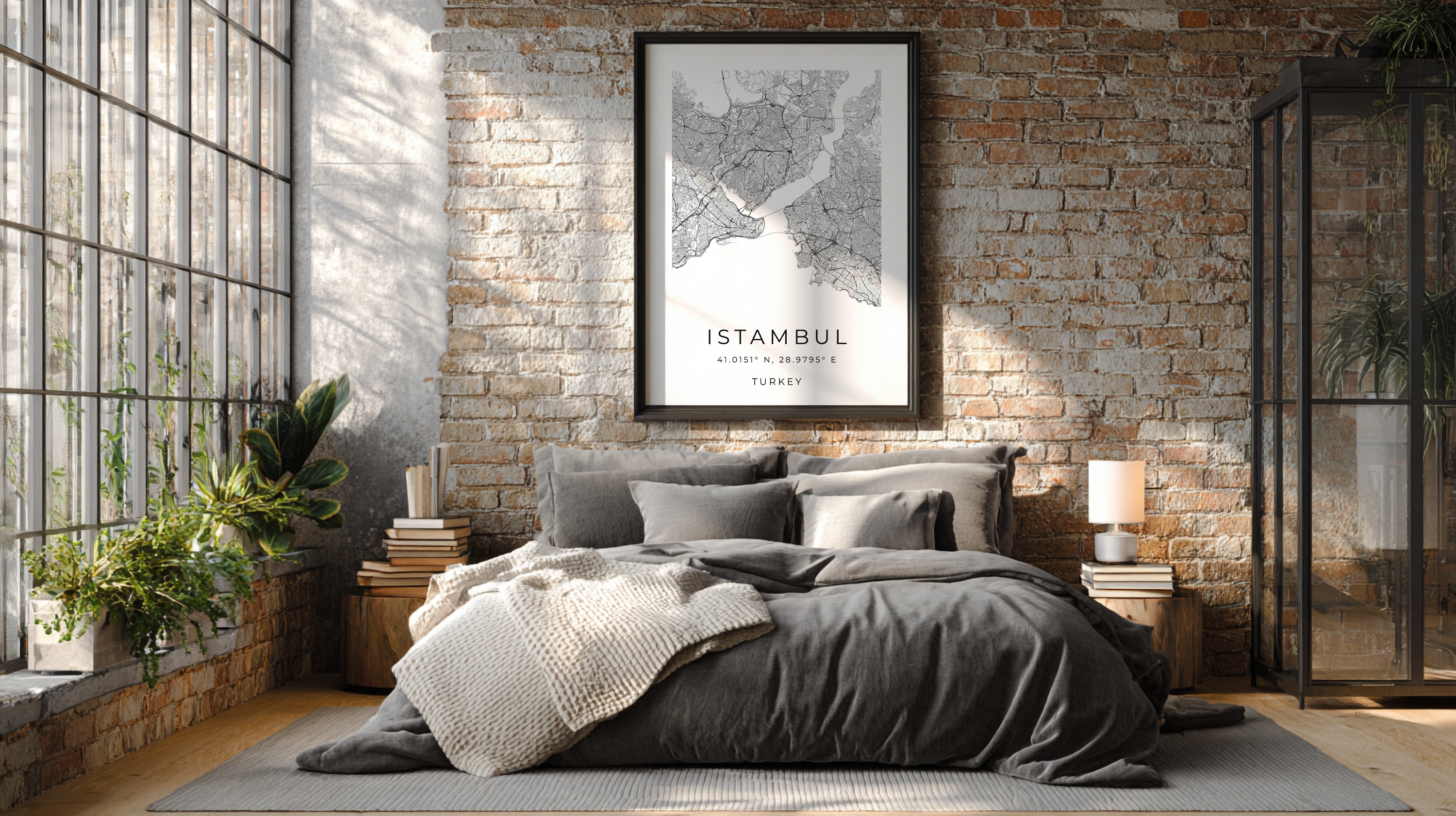 Istambul Minimalist City Map