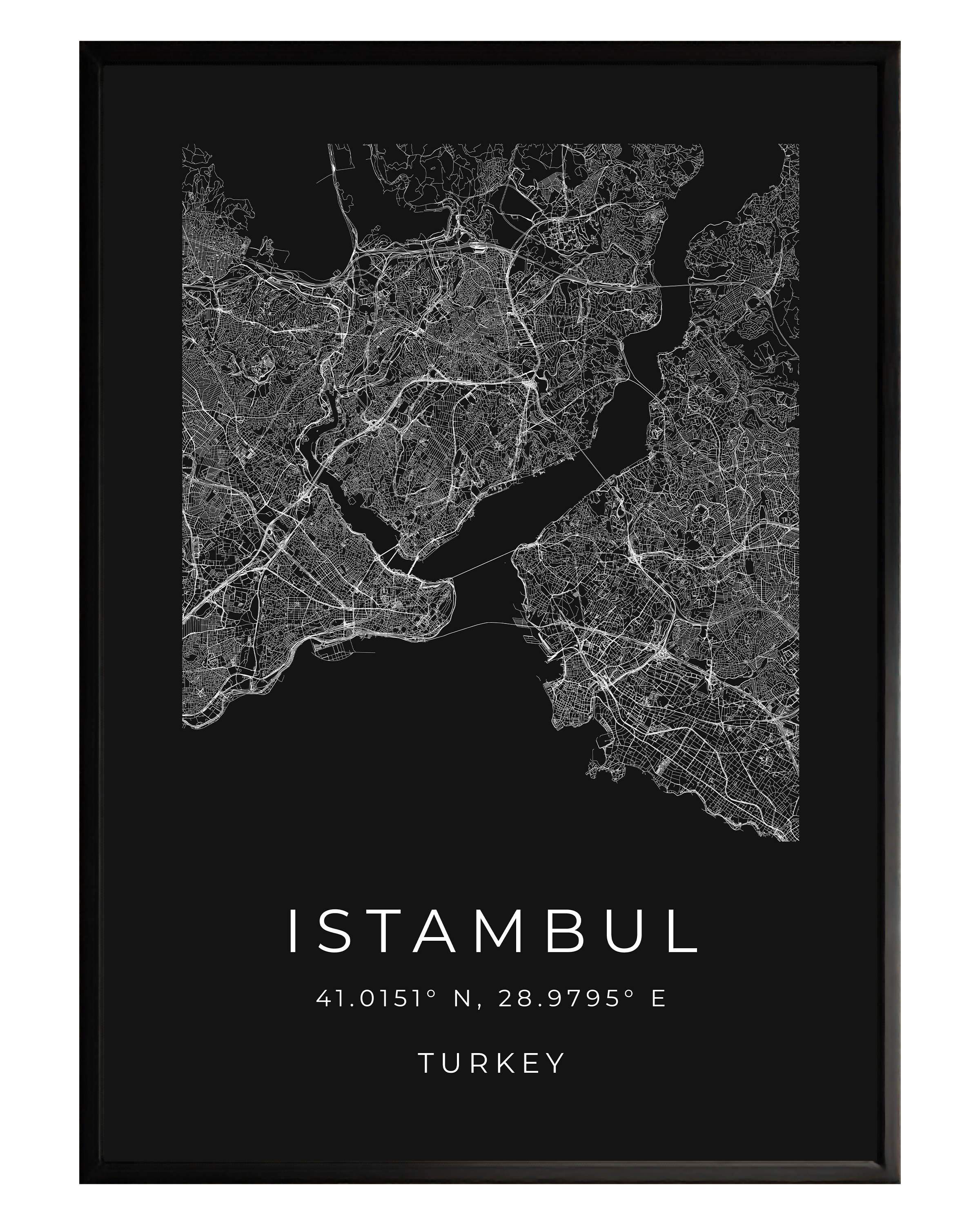 Istambul Minimalist City Map