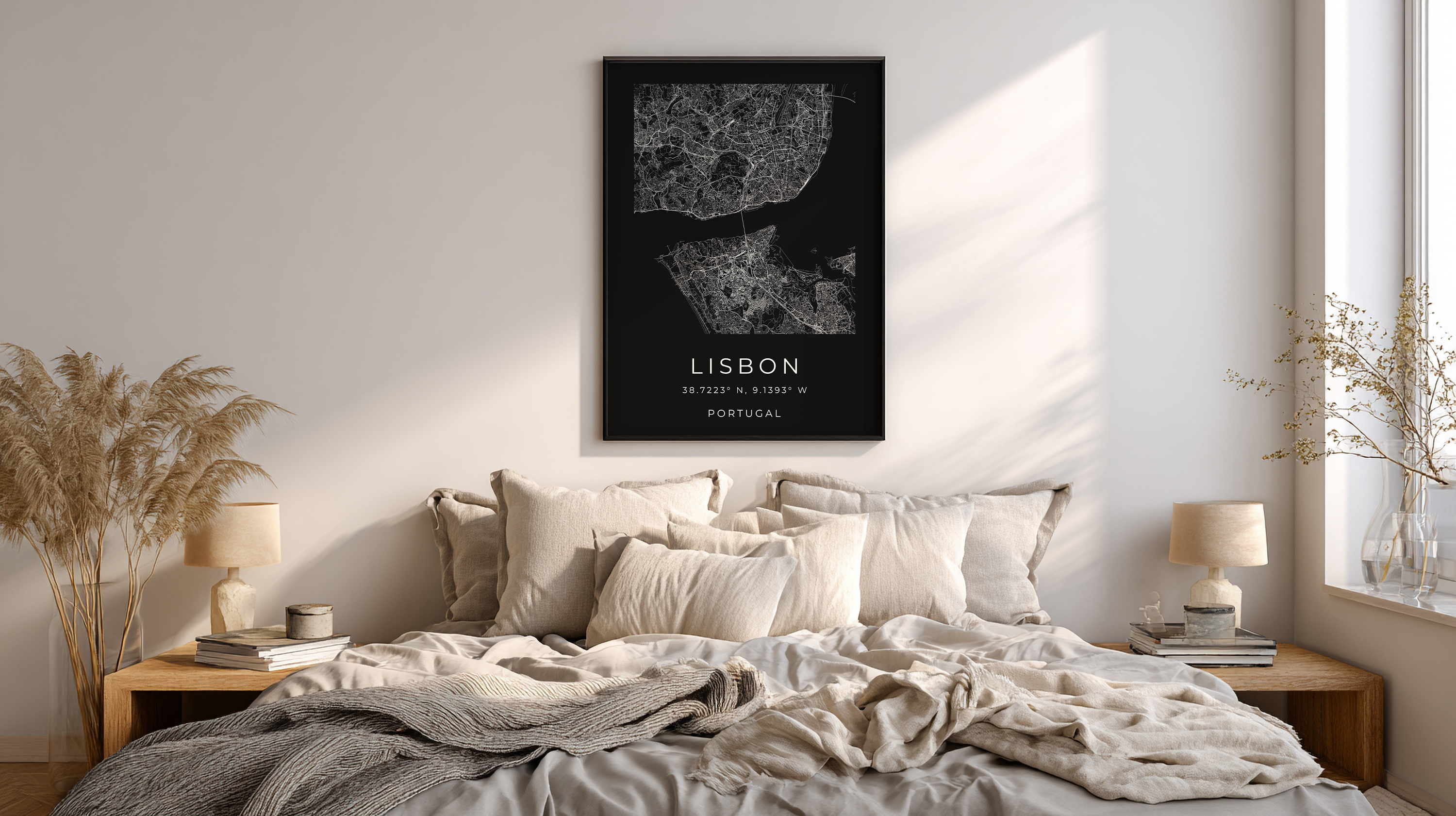 Lisbon Minimalist City Map