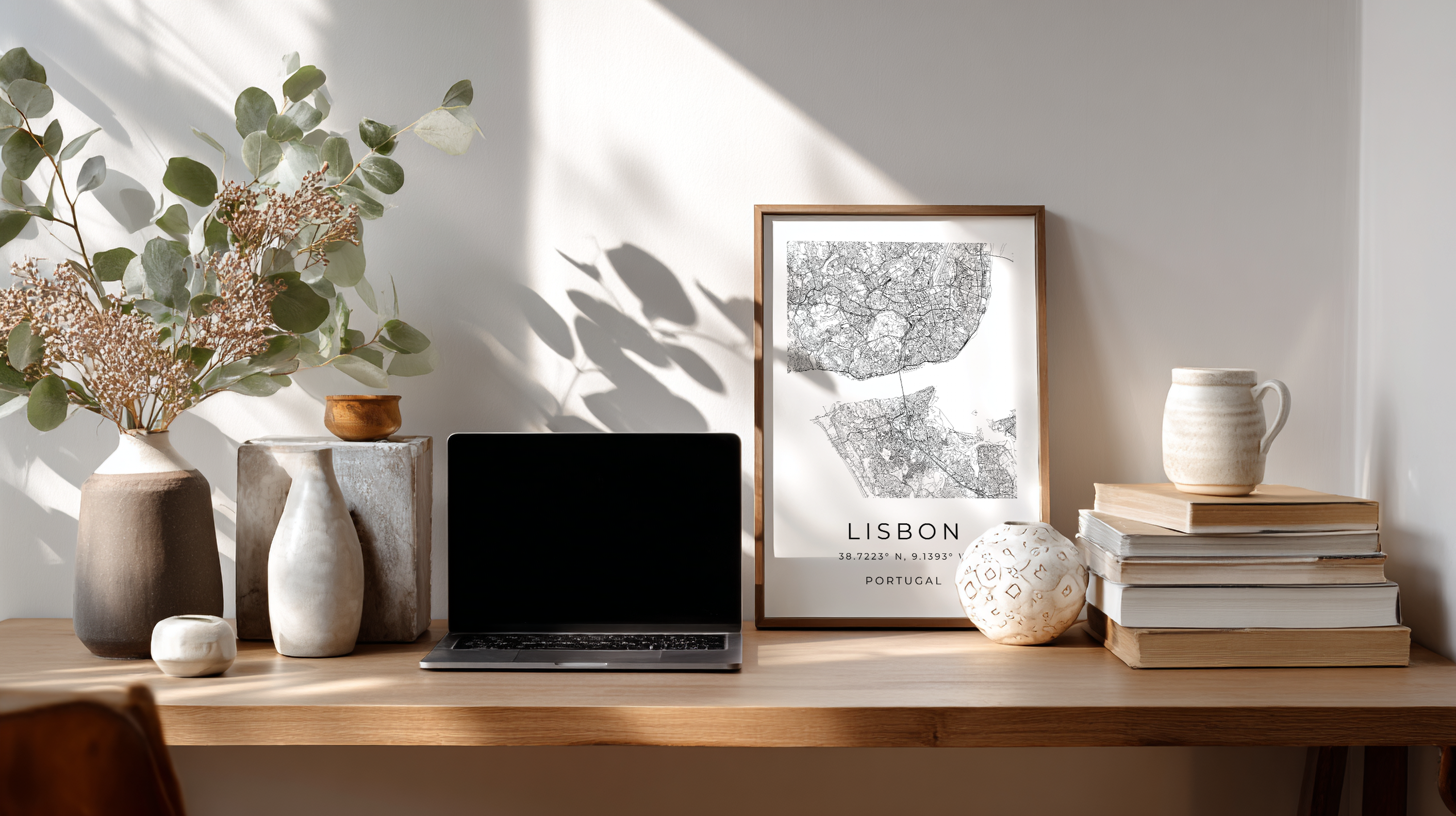 Lisbon Minimalist City Map