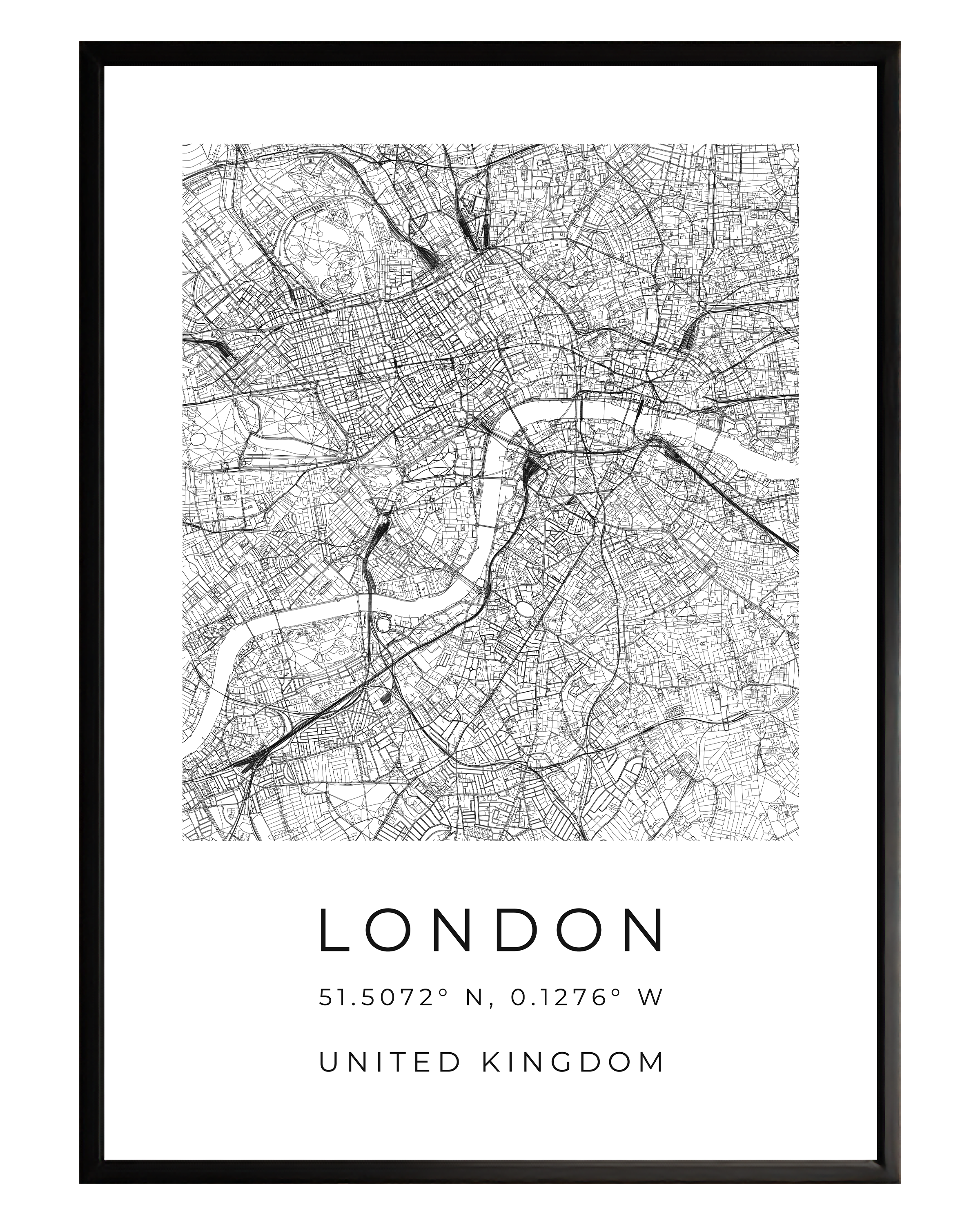 London Minimalist City Map