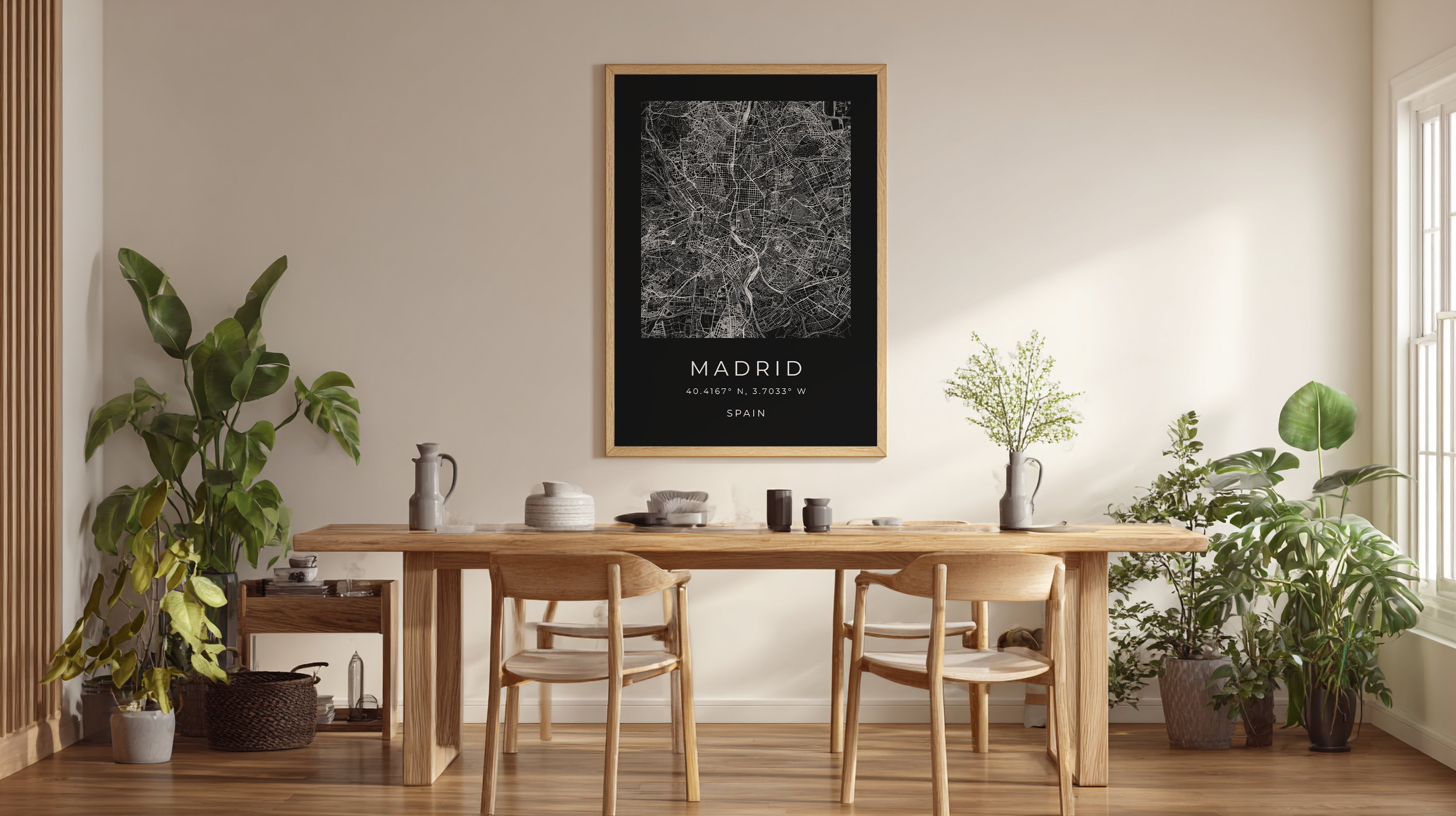 Madrid Minimalist City Map