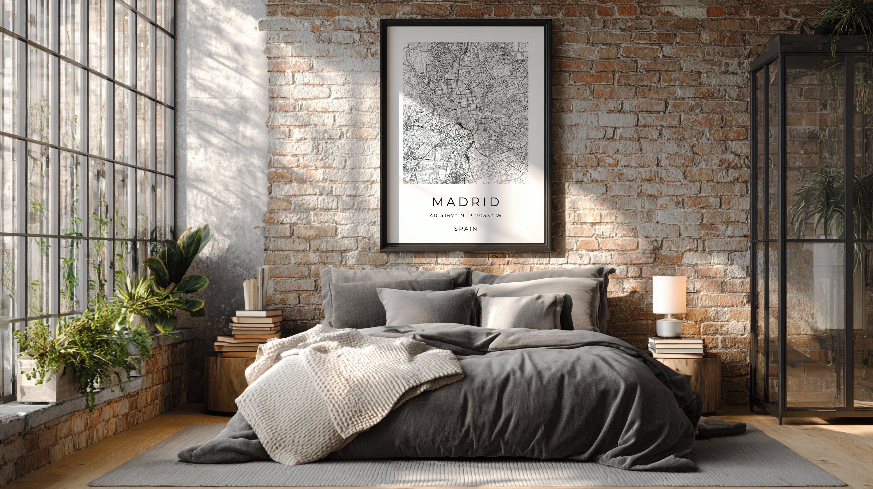 Madrid Minimalist City Map