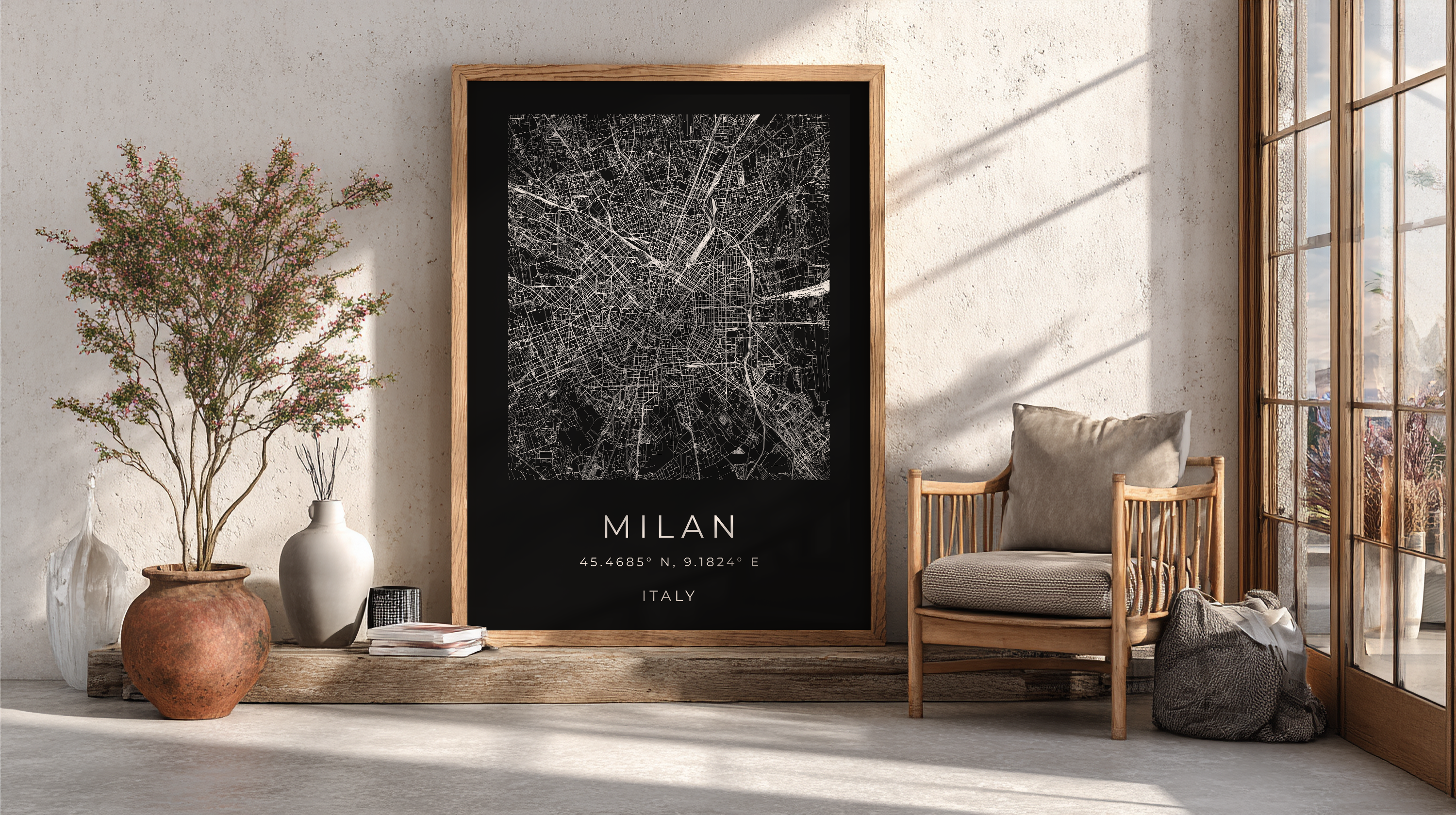 Milan Minimalist City Map