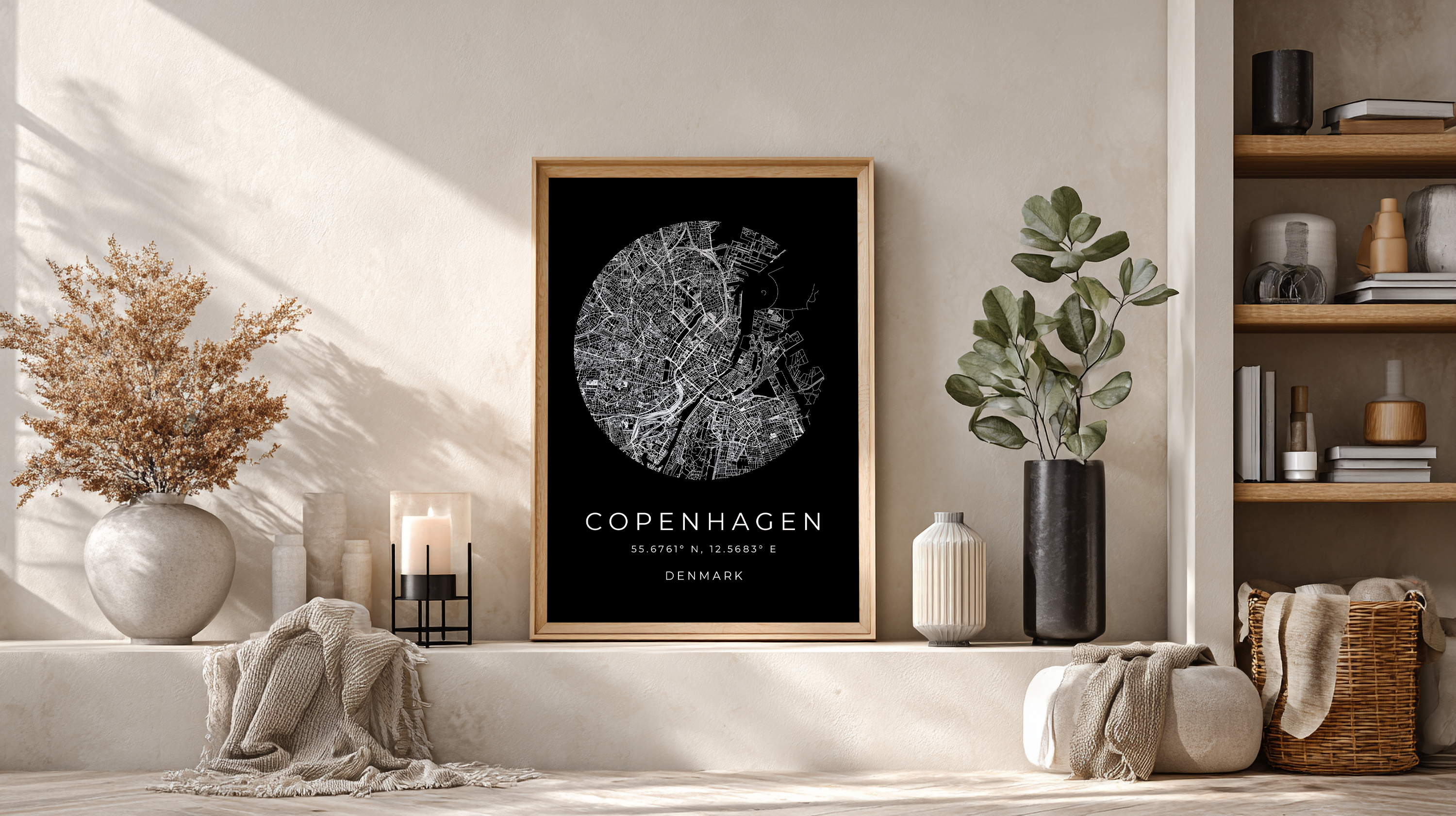 Copenhagen Minimalist City Map