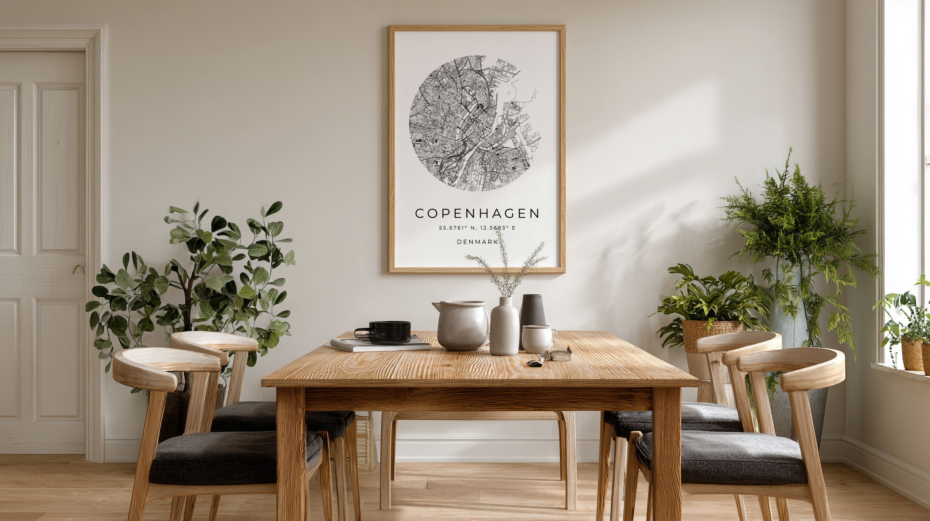 Copenhagen Minimalist City Map