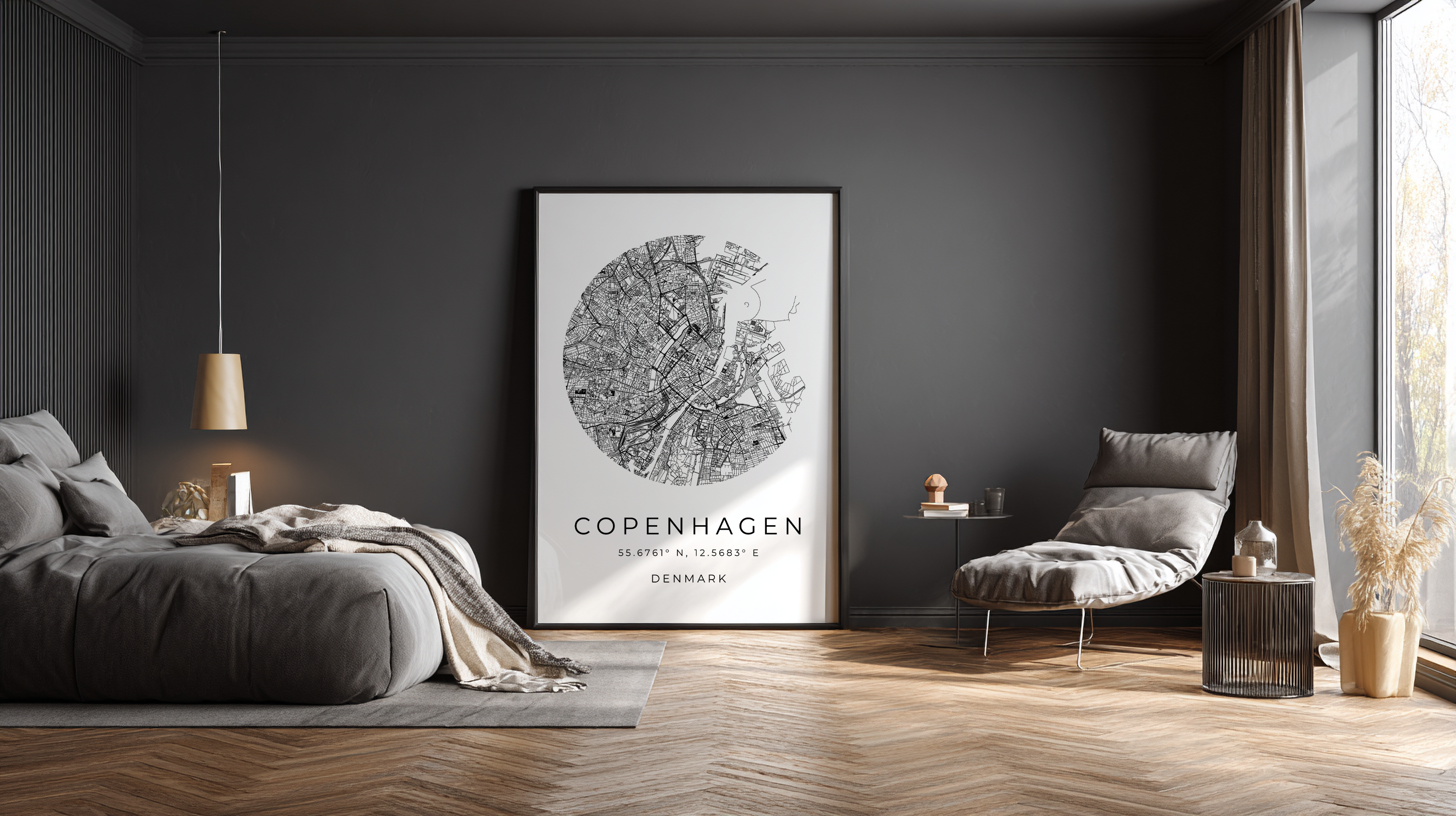 Copenhagen Minimalist City Map