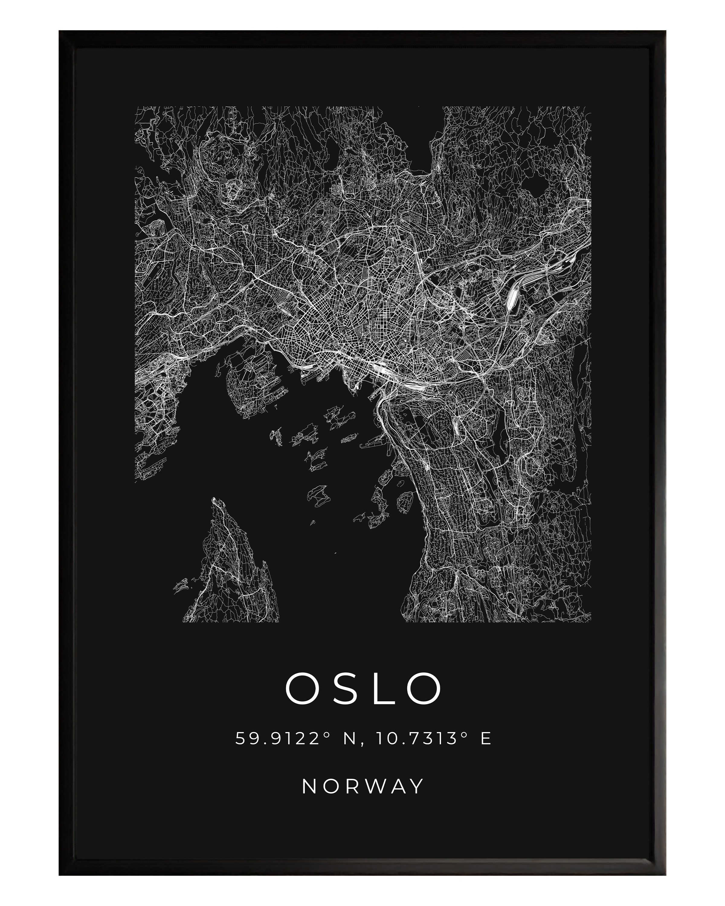 Oslo Minimalist City Map