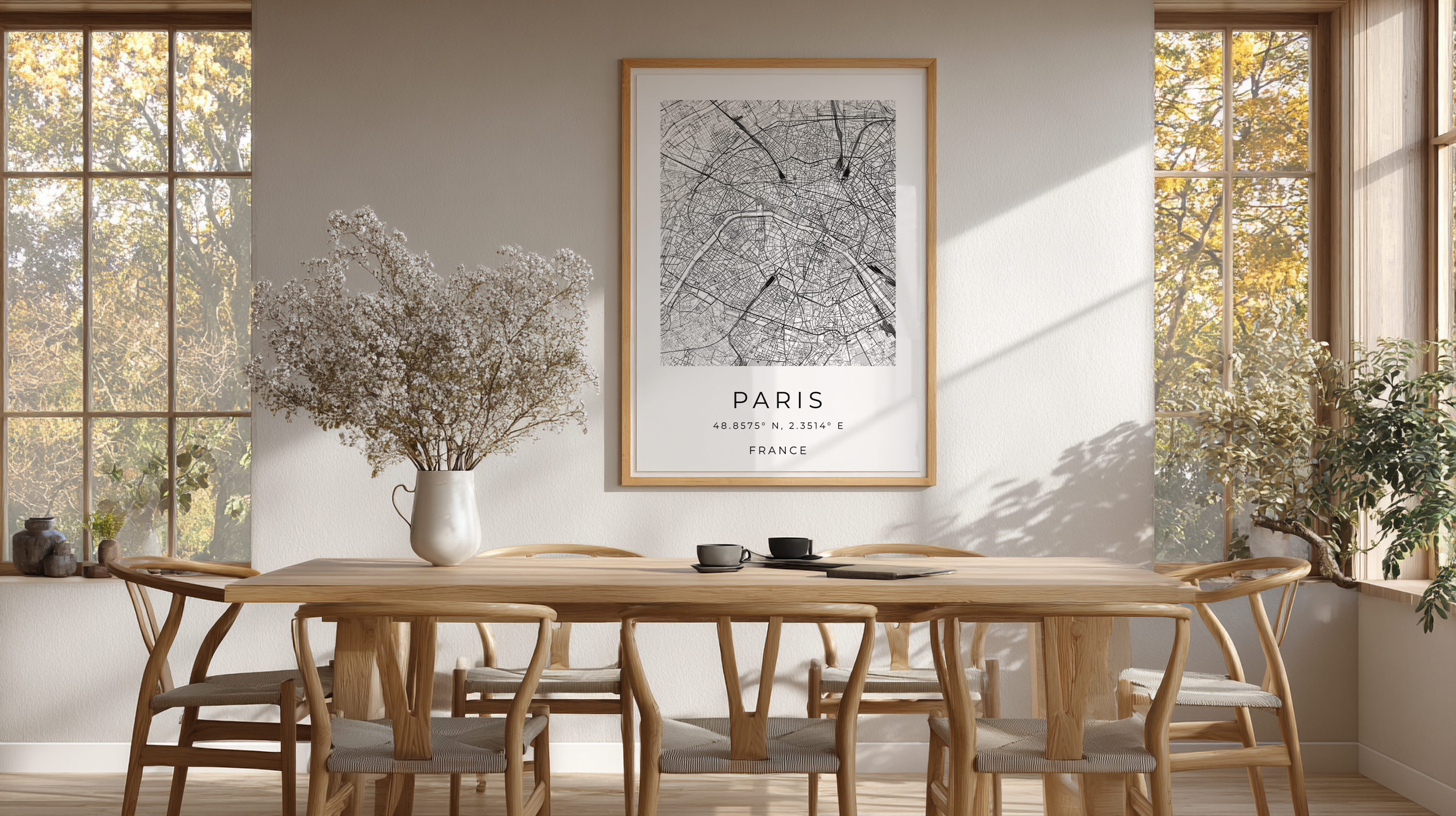 Paris Minimalist City Map