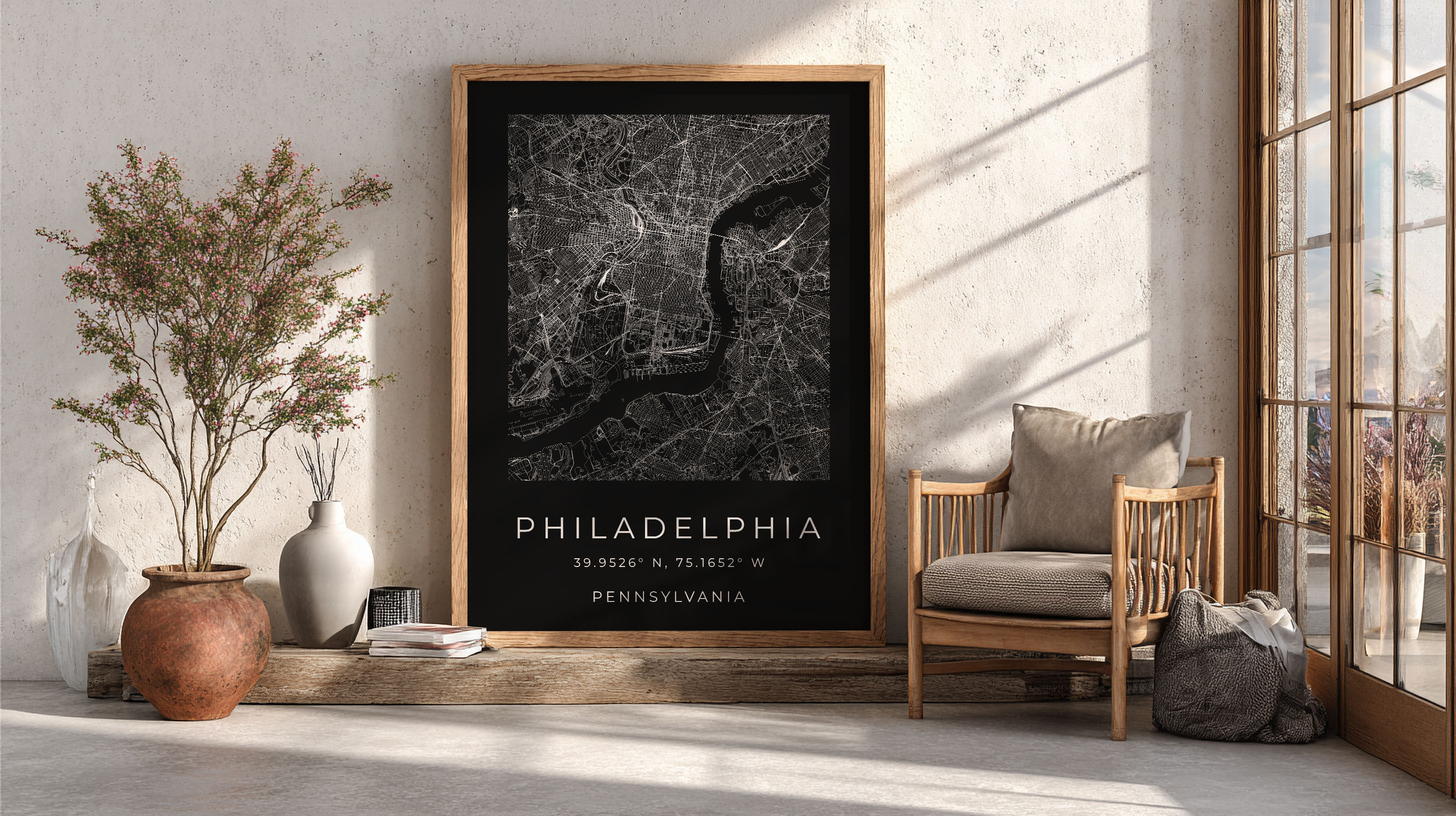Philadelphia Minimalist City Map