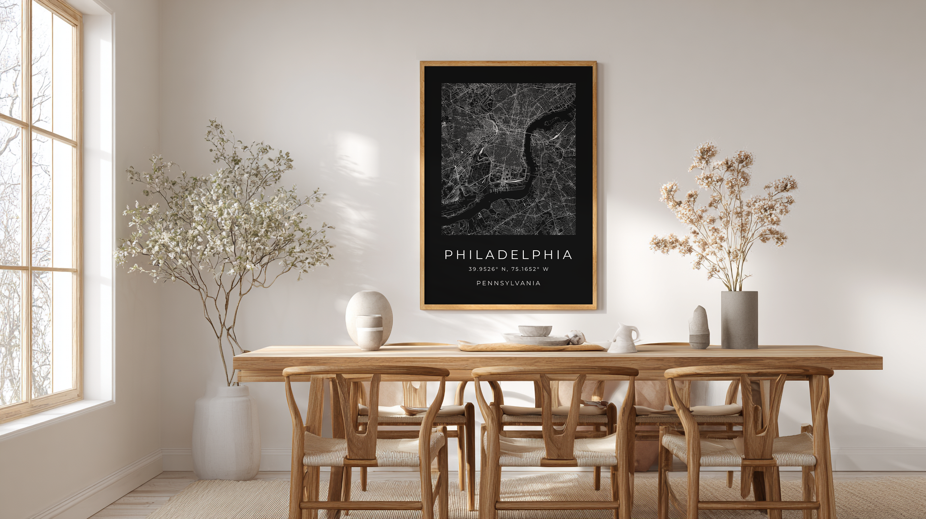 Philadelphia Minimalist City Map