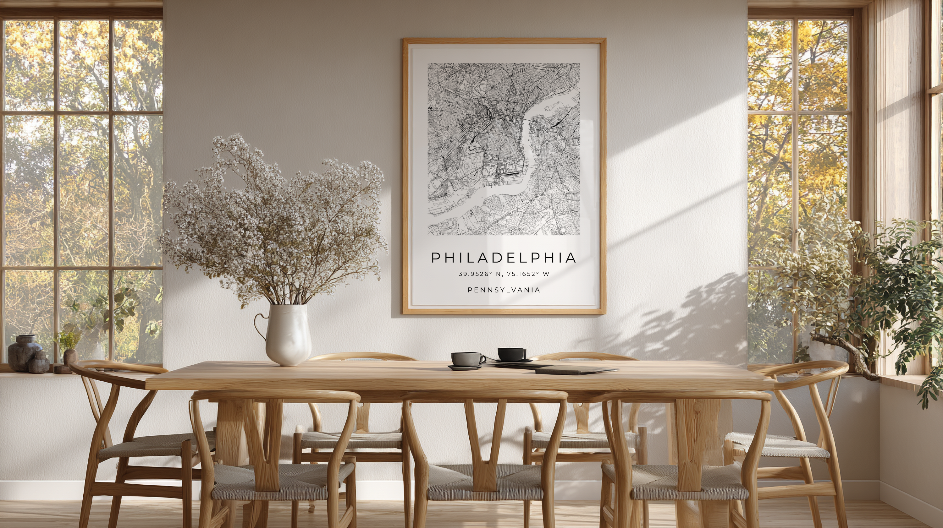 Philadelphia Minimalist City Map