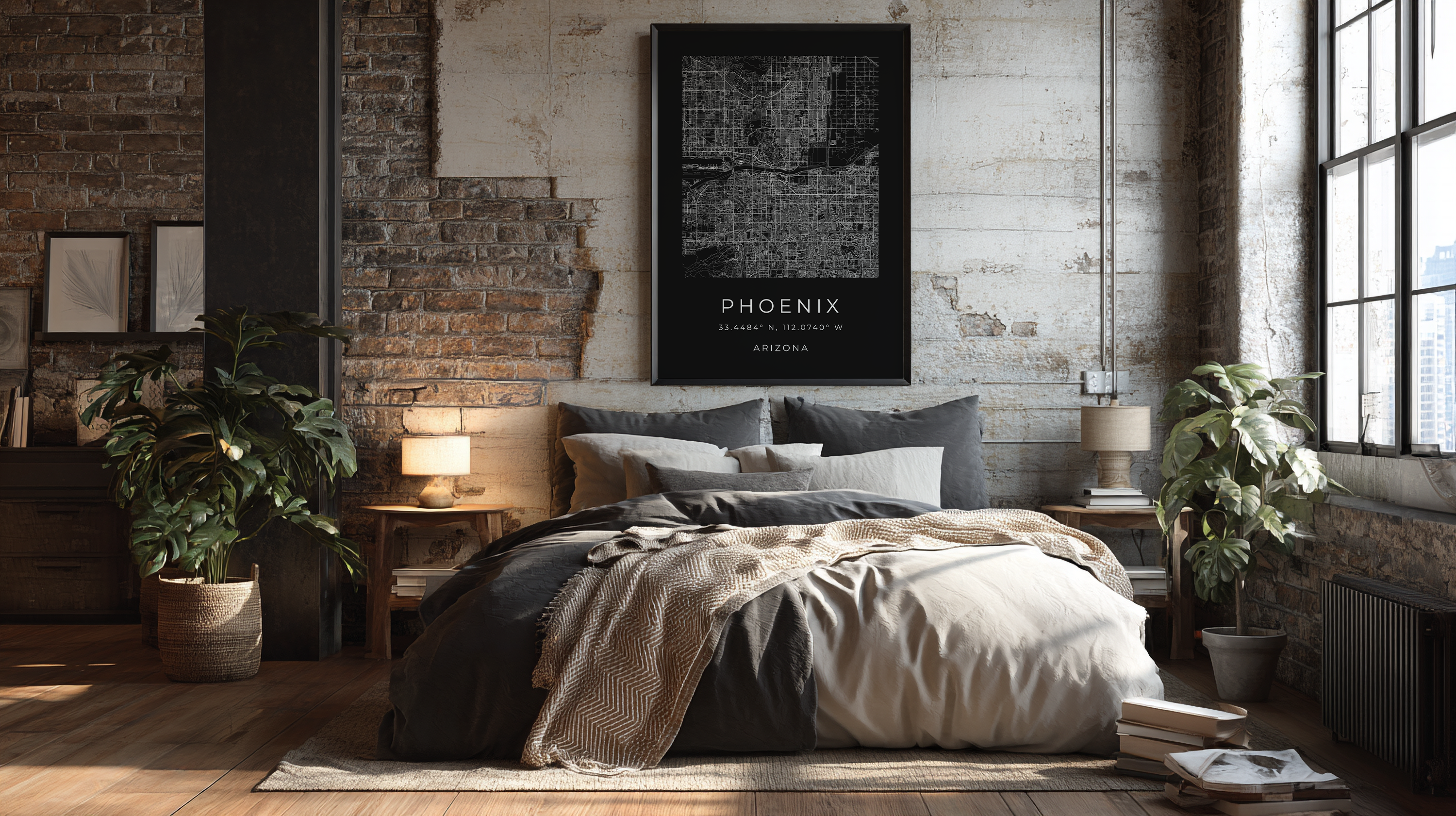 Phoenix Minimalist City Map
