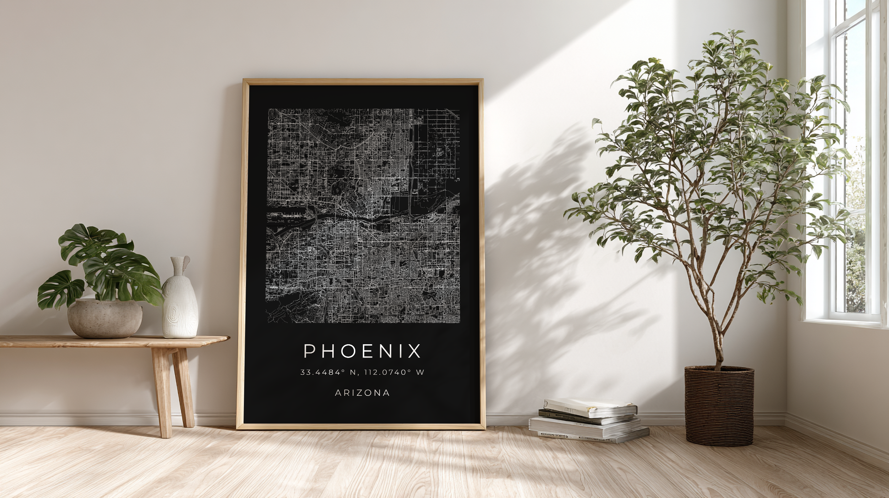 Phoenix Minimalist City Map