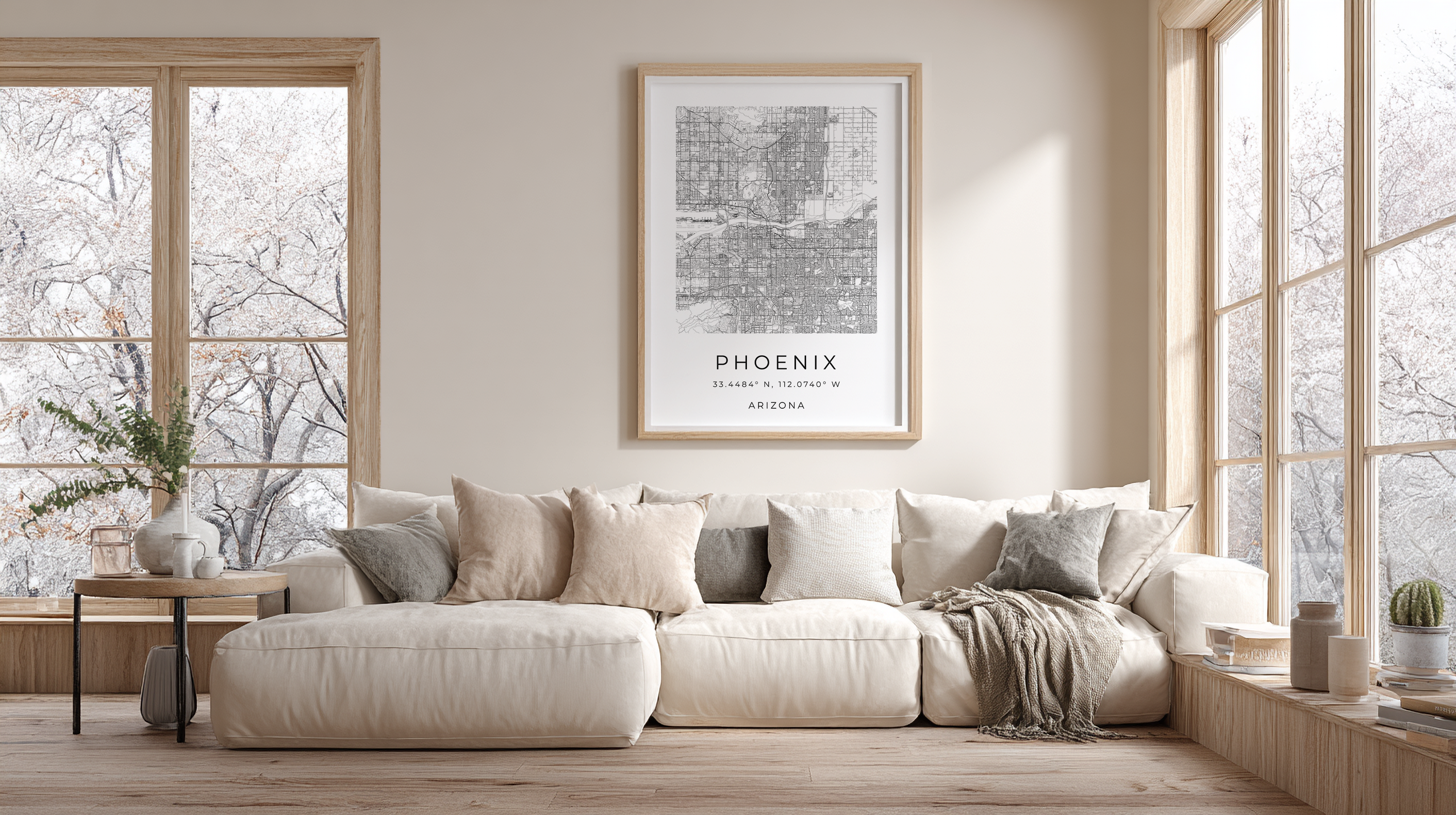 Phoenix Minimalist City Map
