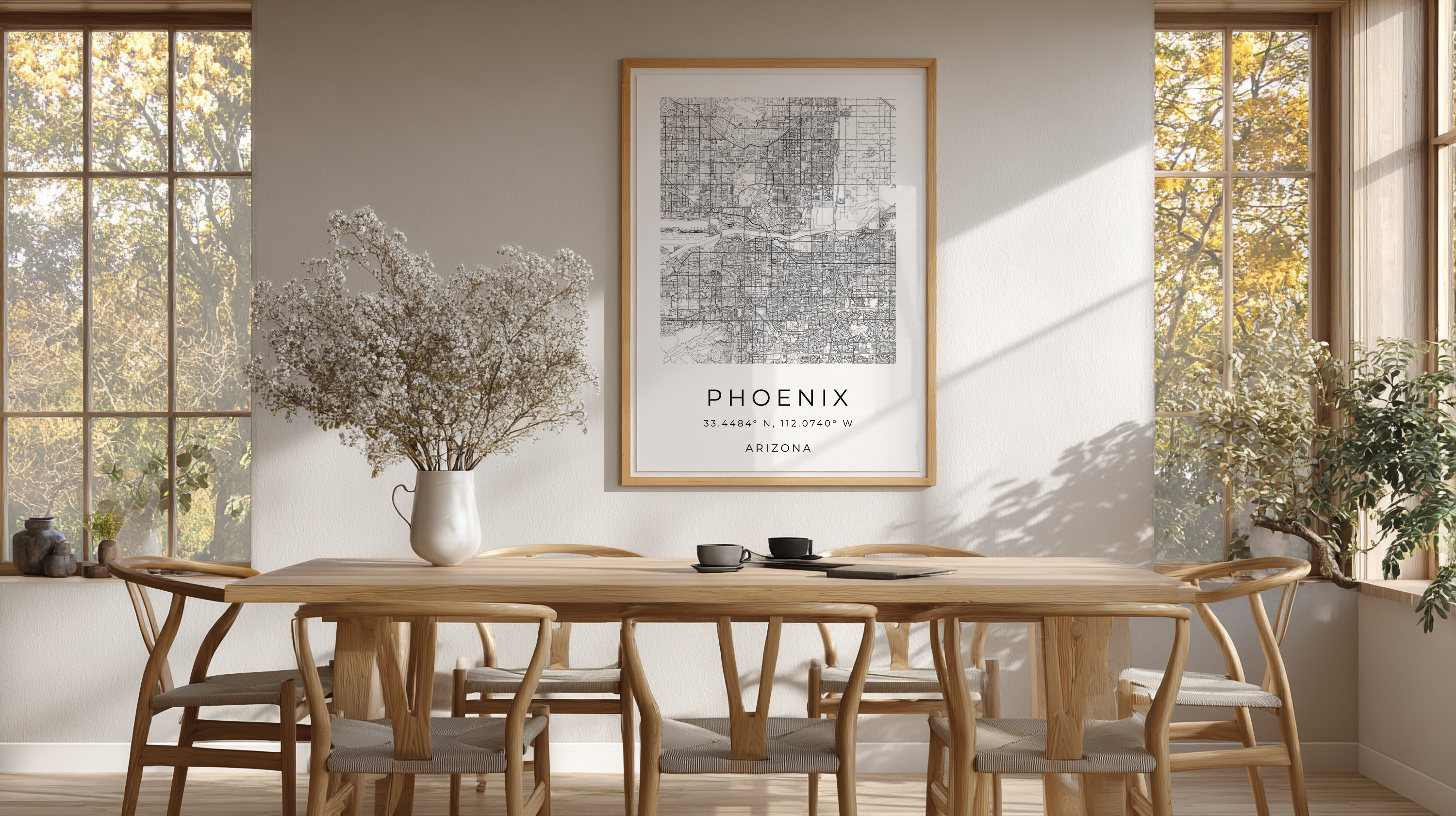 Phoenix Minimalist City Map