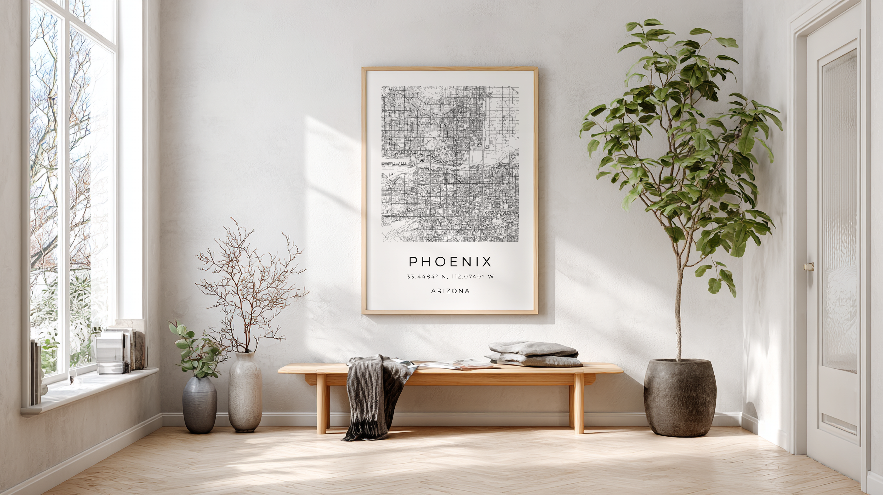 Phoenix Minimalist City Map