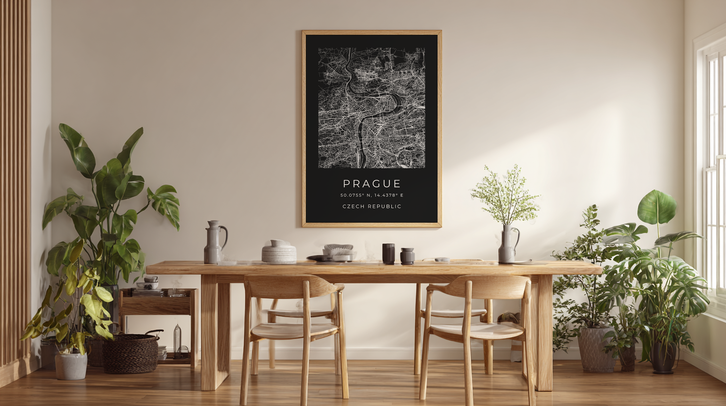 Prague Minimalist City Map