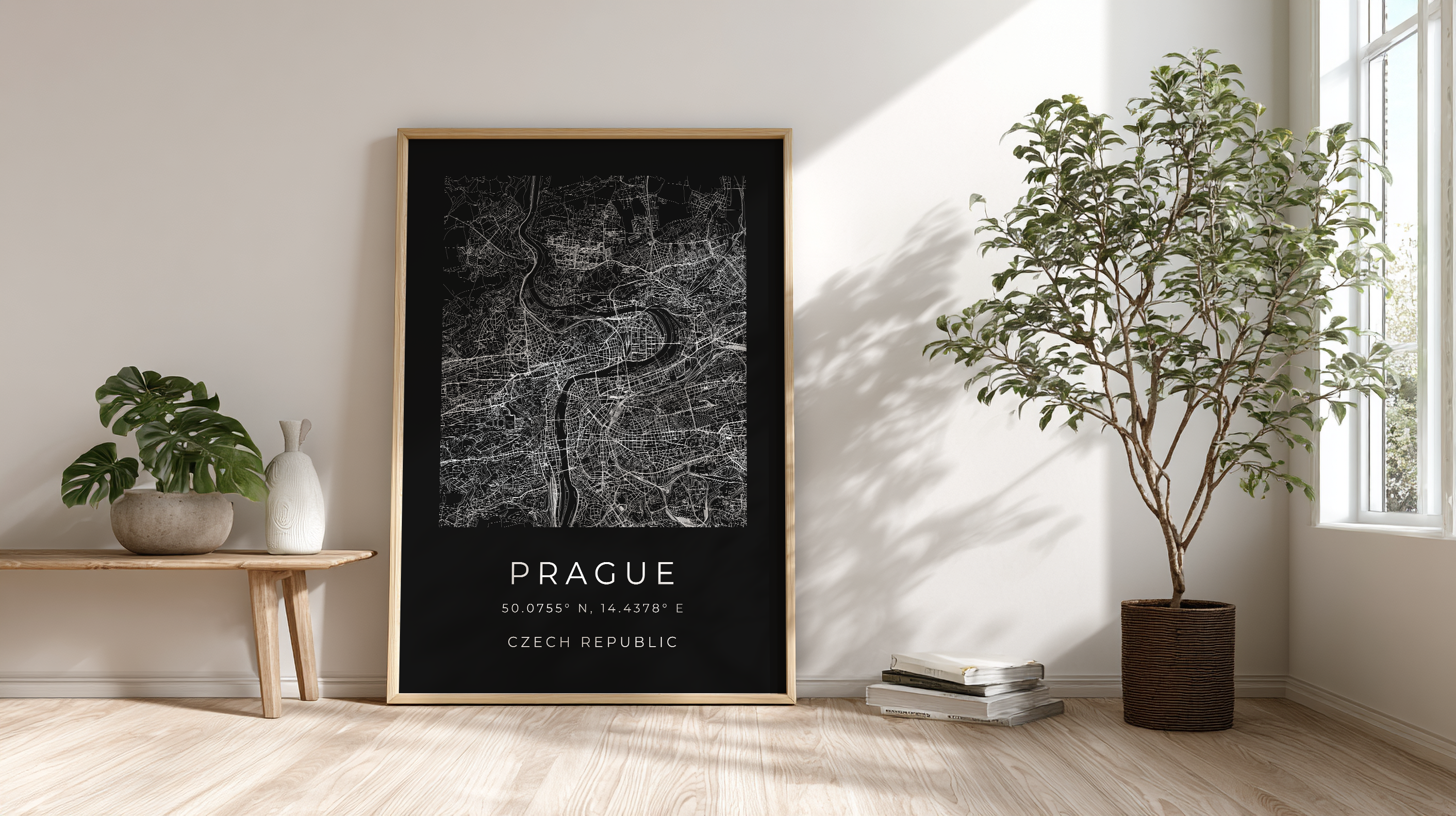 Prague Minimalist City Map