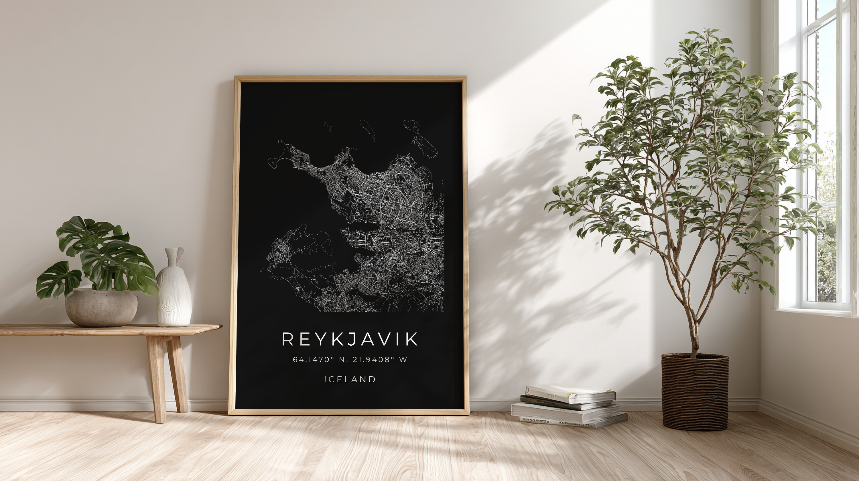 Reykjavik Minimalist City Map