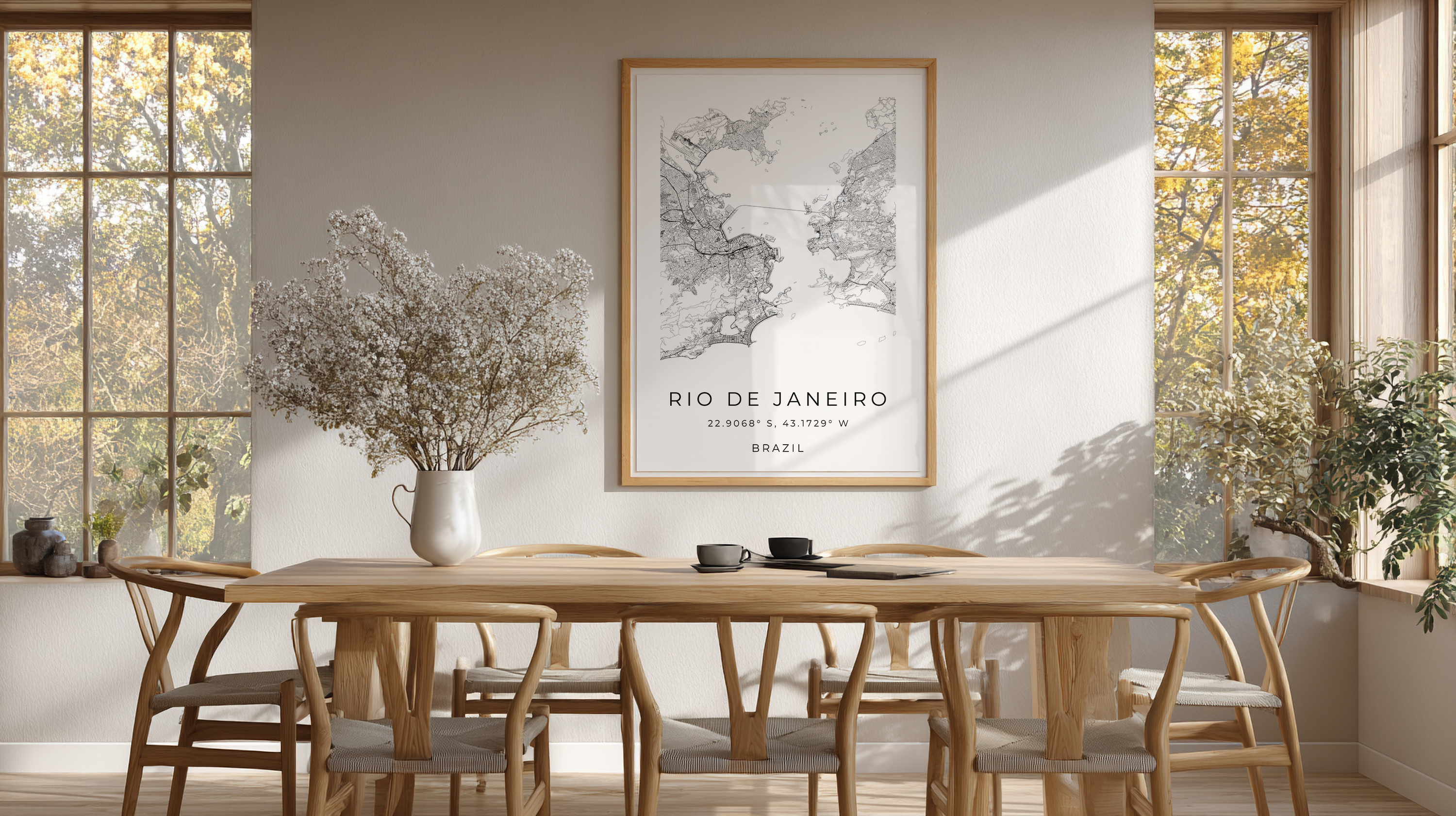 Rio De Janeiro Minimalist City Map