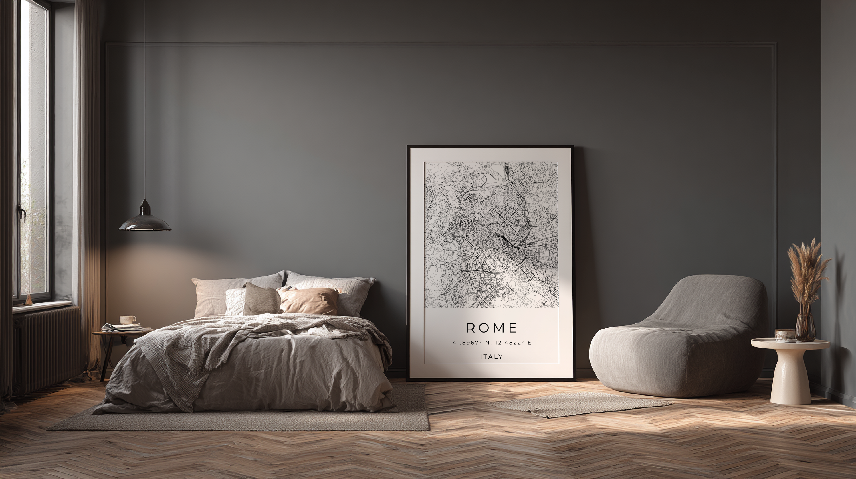 Rome Minimalist City Map