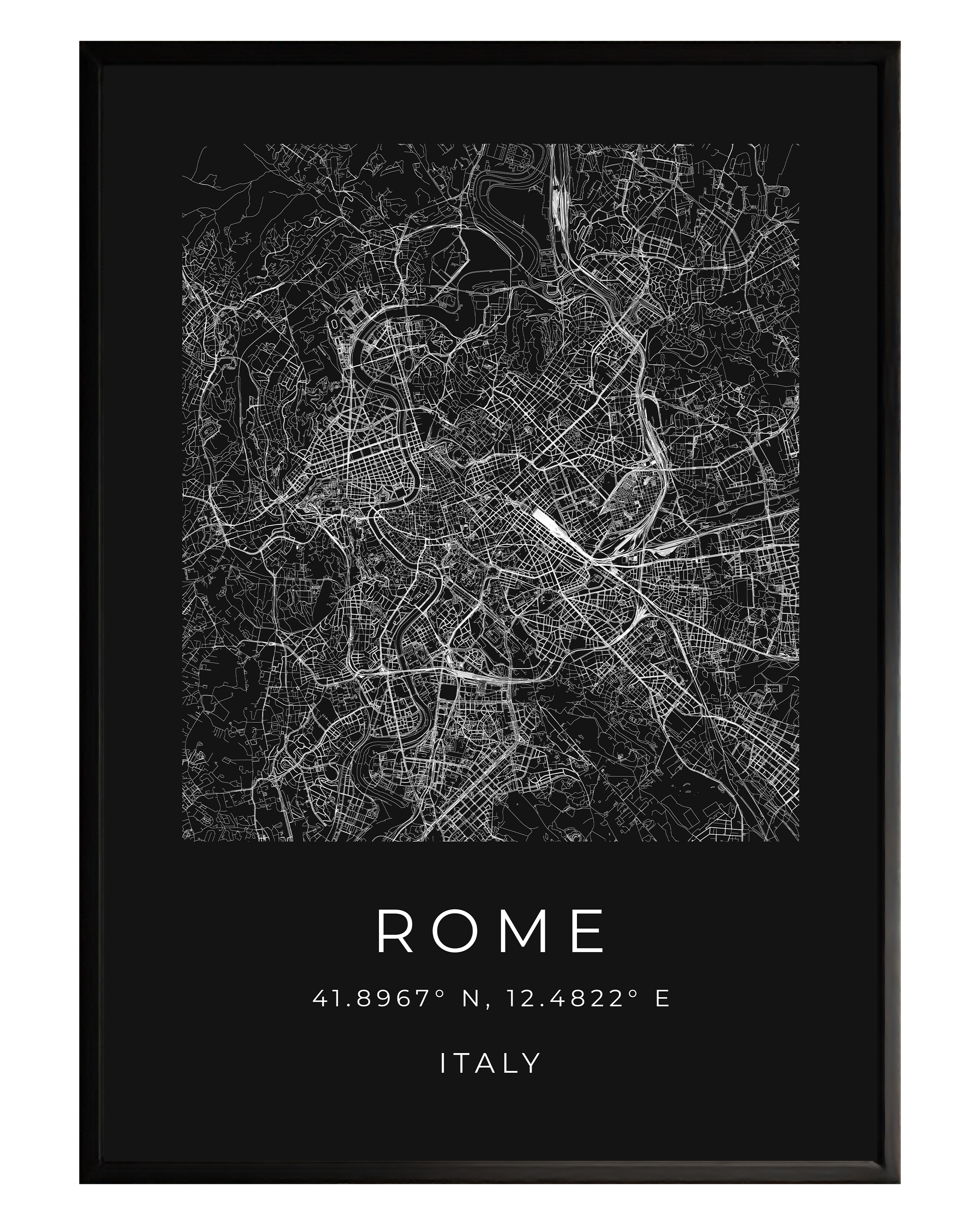 Rome Minimalist City Map