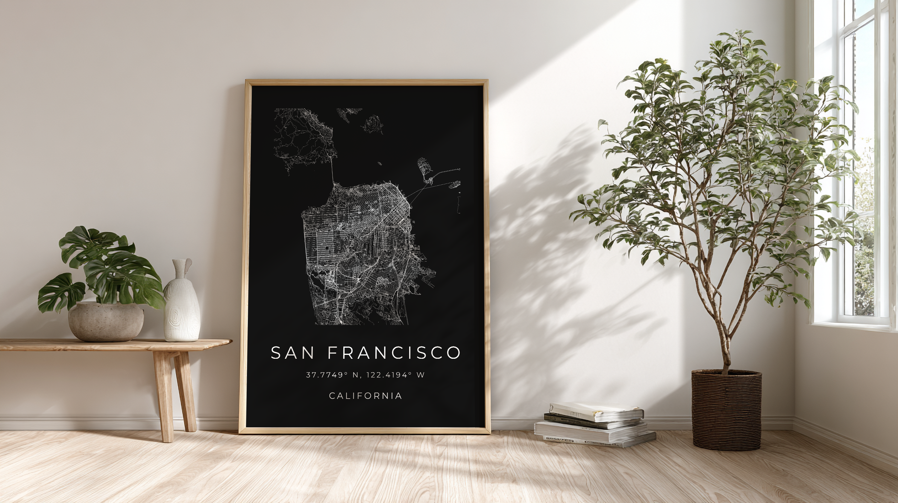 San Francisco Minimalist City Map