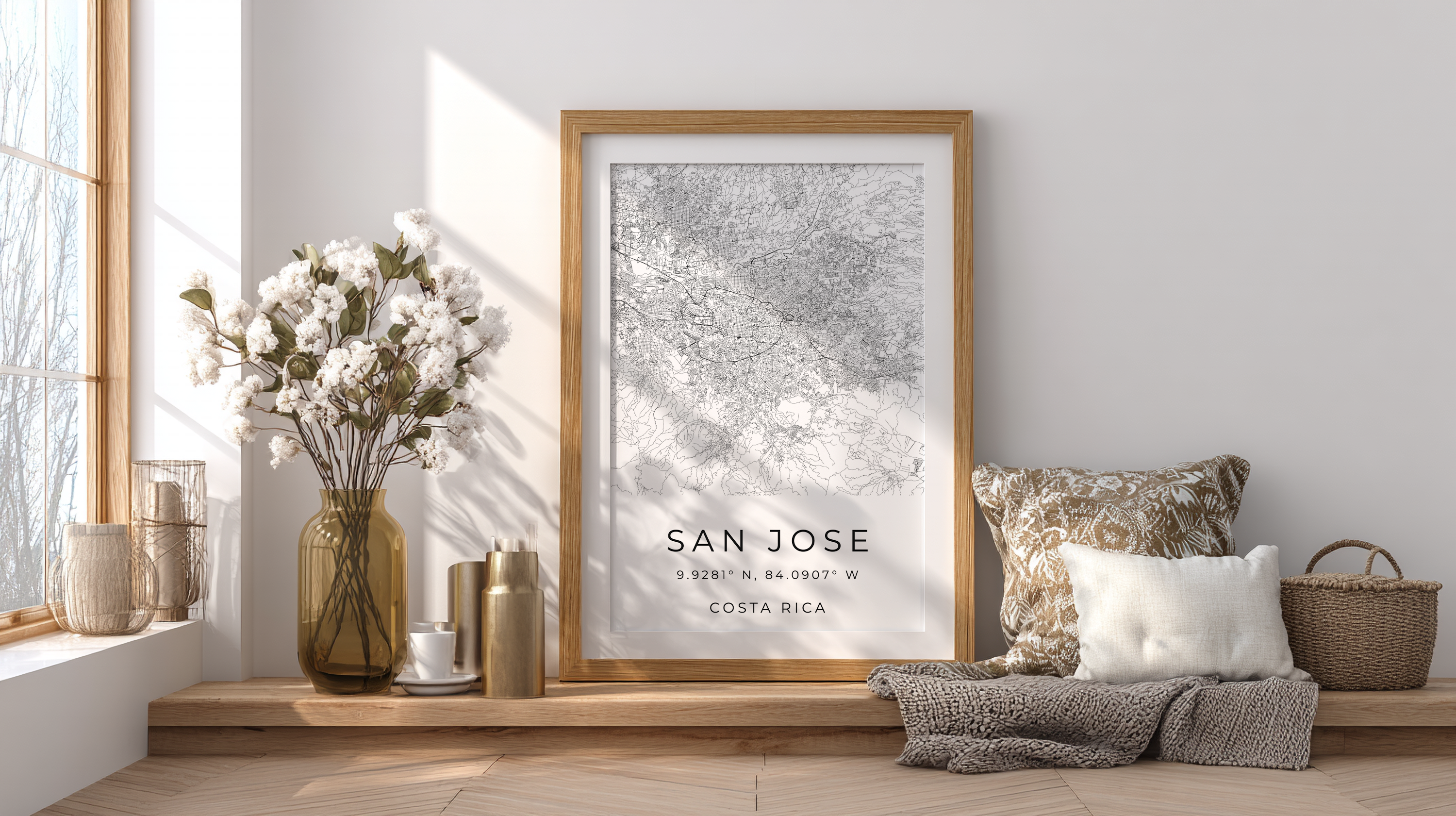 San Jose Minimalist City Map