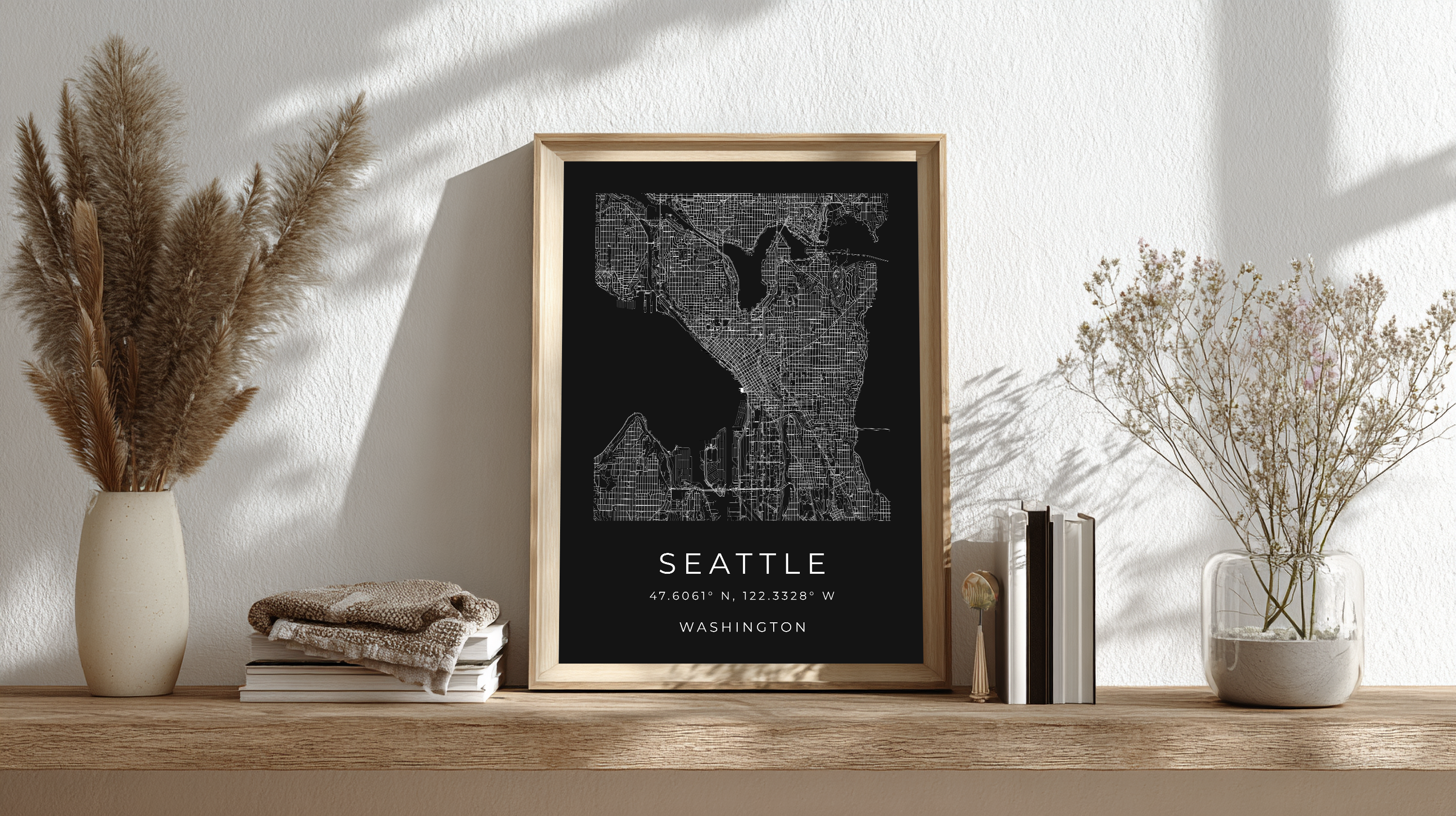 Seattle Minimalist City Map