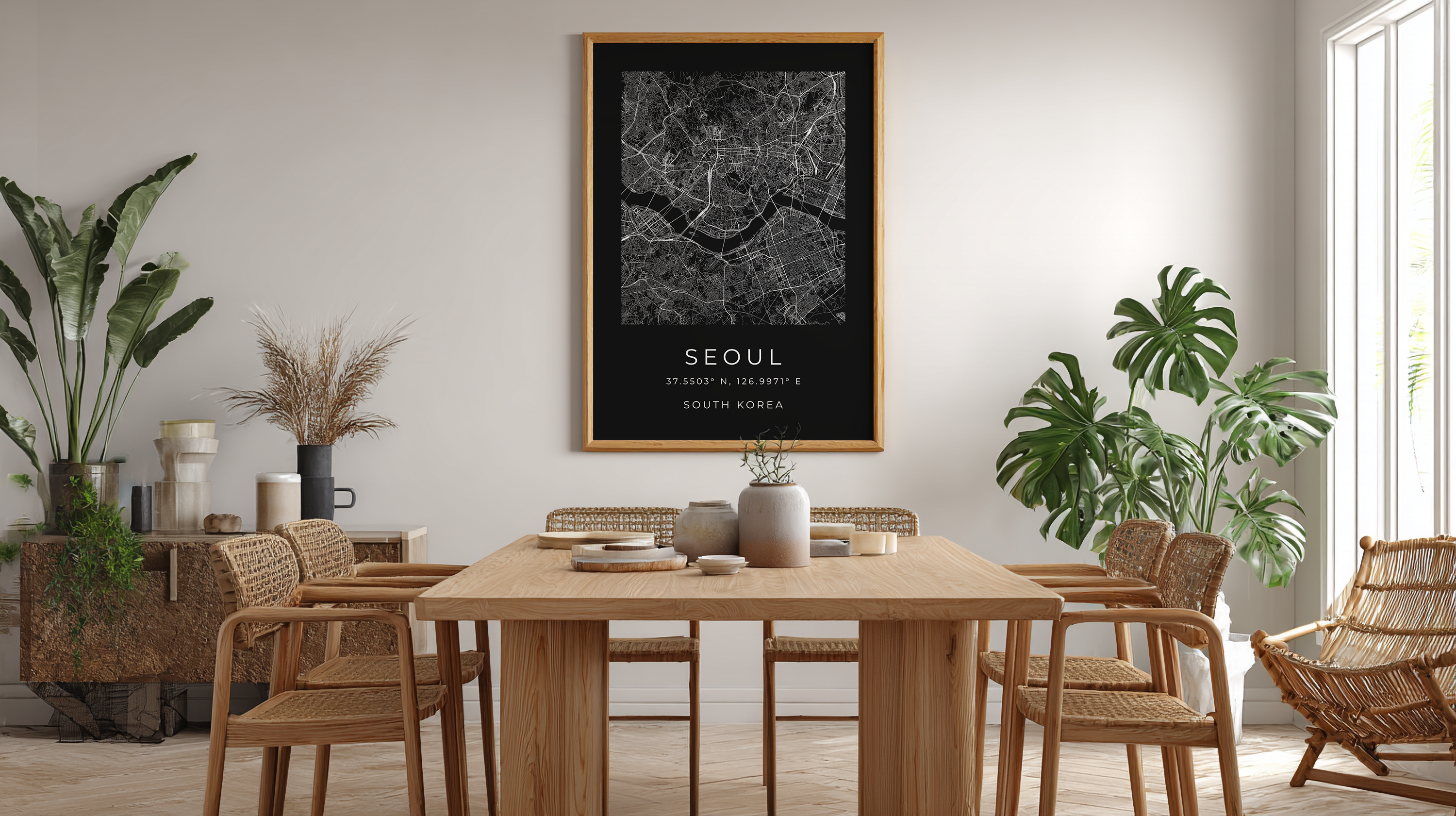 Seoul Minimalist City Map