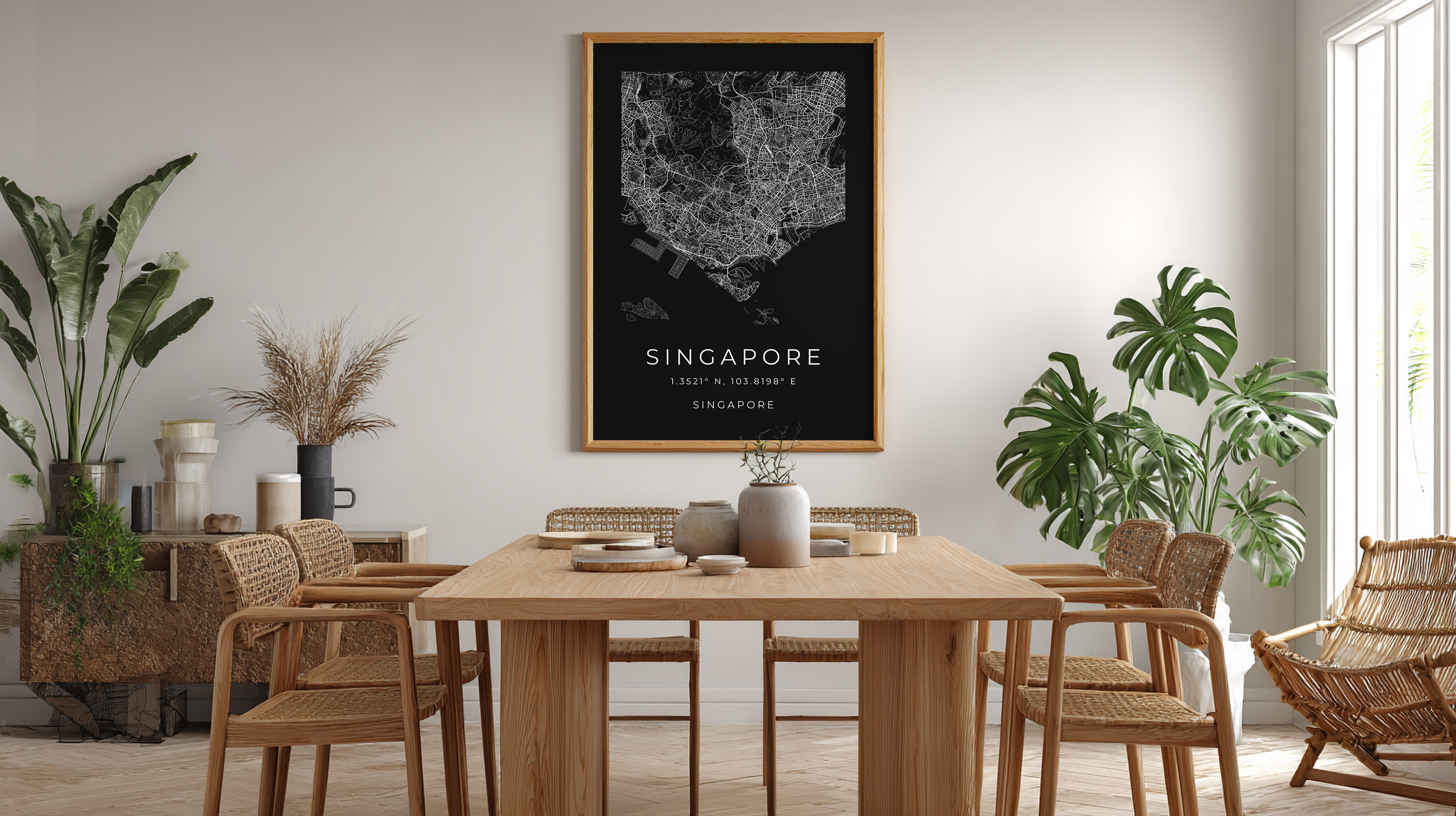Singapore Minimalist City Map