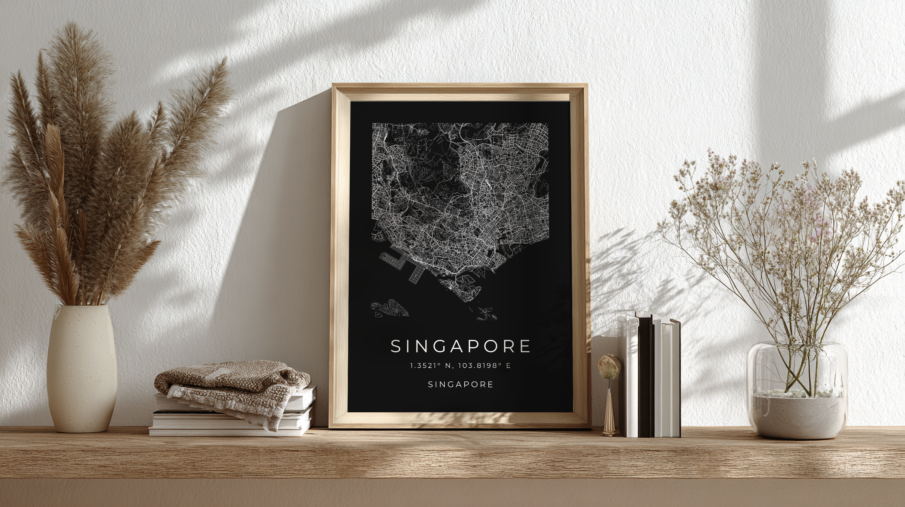 Singapore Minimalist City Map